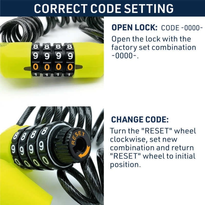URBAN SECURITY UR446 ŞİFRELİ KASK KİLİDİ