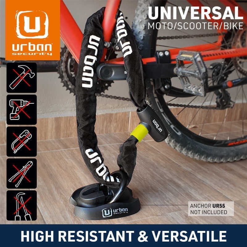 URBAN SECURITY XK170 170CM DÖVME ÇELİK ZİNCİR KİLİT