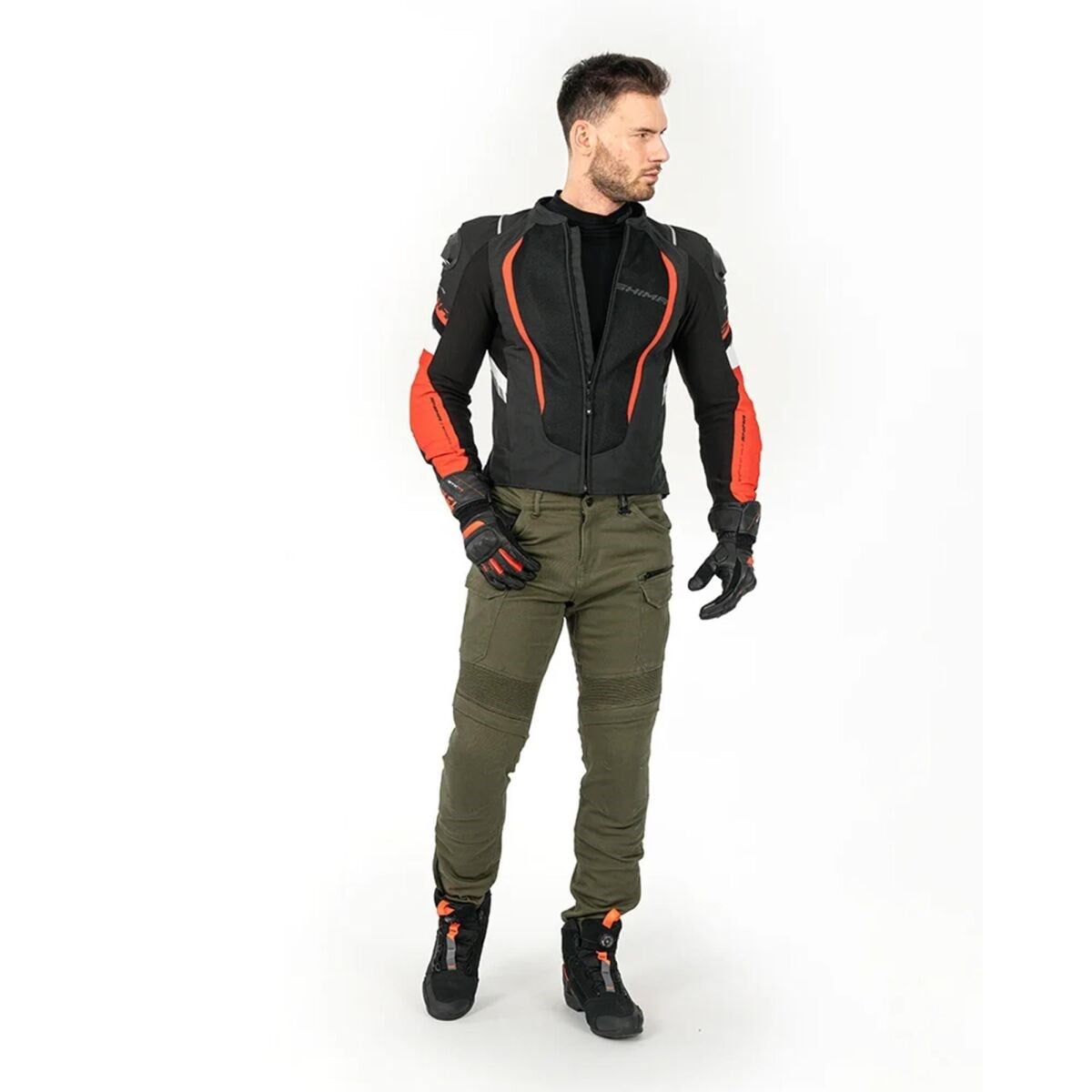 SHİMA MESH PRO 2.0 KORUMALI MOTOSİKLET MONTU SİYAH / BEYAZ / KIRMIZISHIMAYazlık Montlar