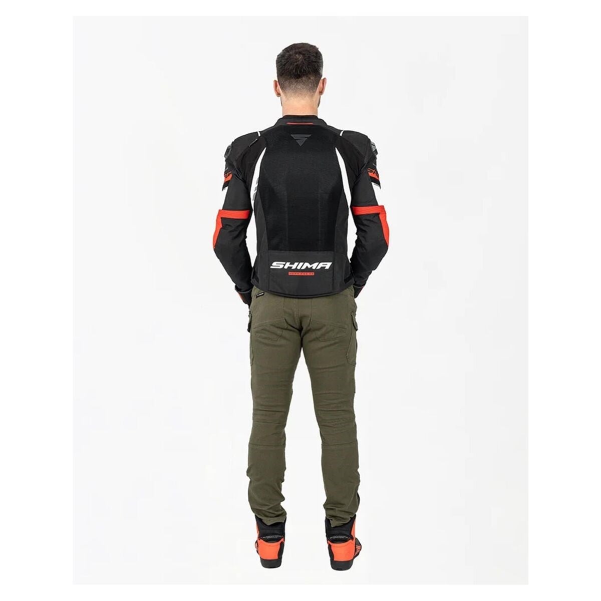 SHİMA MESH PRO 2.0 KORUMALI MOTOSİKLET MONTU SİYAH / BEYAZ / KIRMIZISHIMAYazlık Montlar