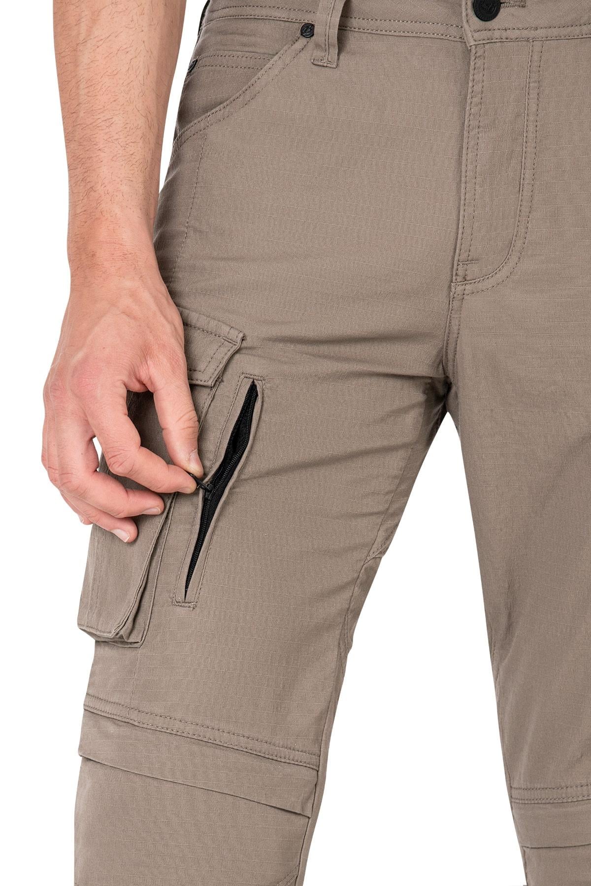 BJ TRUVA CARGO BEİGE KORUMALI MOTOSİKLET PANTOLONUTHE BİKER JEANSYazlık Pantolonlar