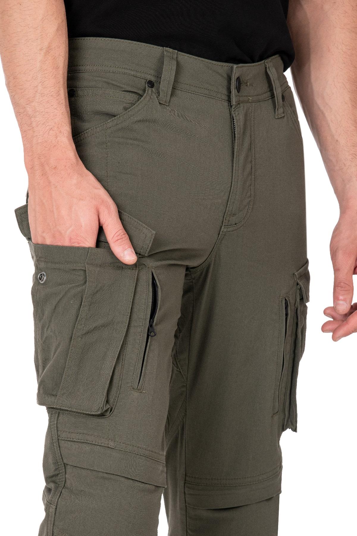 BJ TRUVA CARGO KHAKİ KORUMALI MOTOSİKLET PANTOLONUTHE BİKER JEANSYazlık Pantolonlar