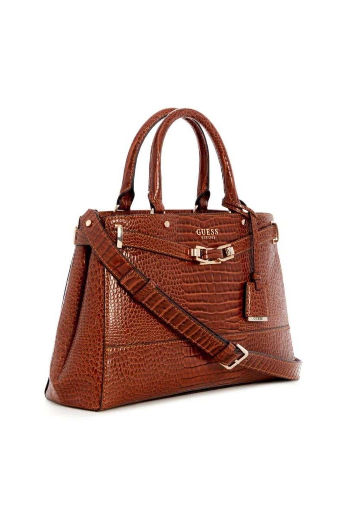 39x11x23Cm GUESS SILVYE LUXURY CROCO SATCHEL CG952706