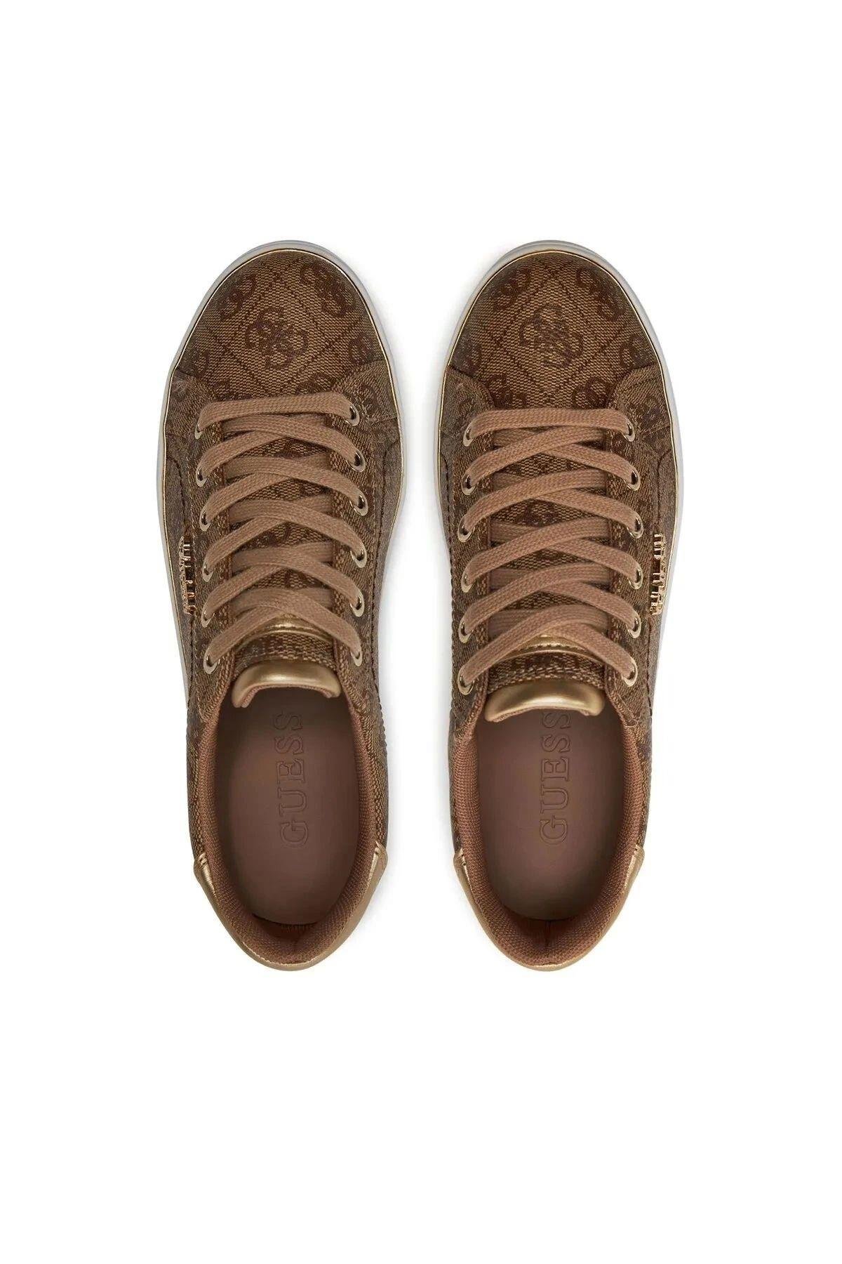 Beckıe Kadın Bej Kahverengi Sneaker Fl7bkıfal12-beıbr