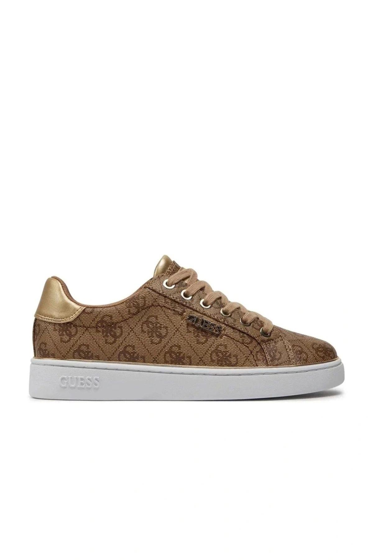 Beckıe Kadın Bej Kahverengi Sneaker Fl7bkıfal12-beıbr