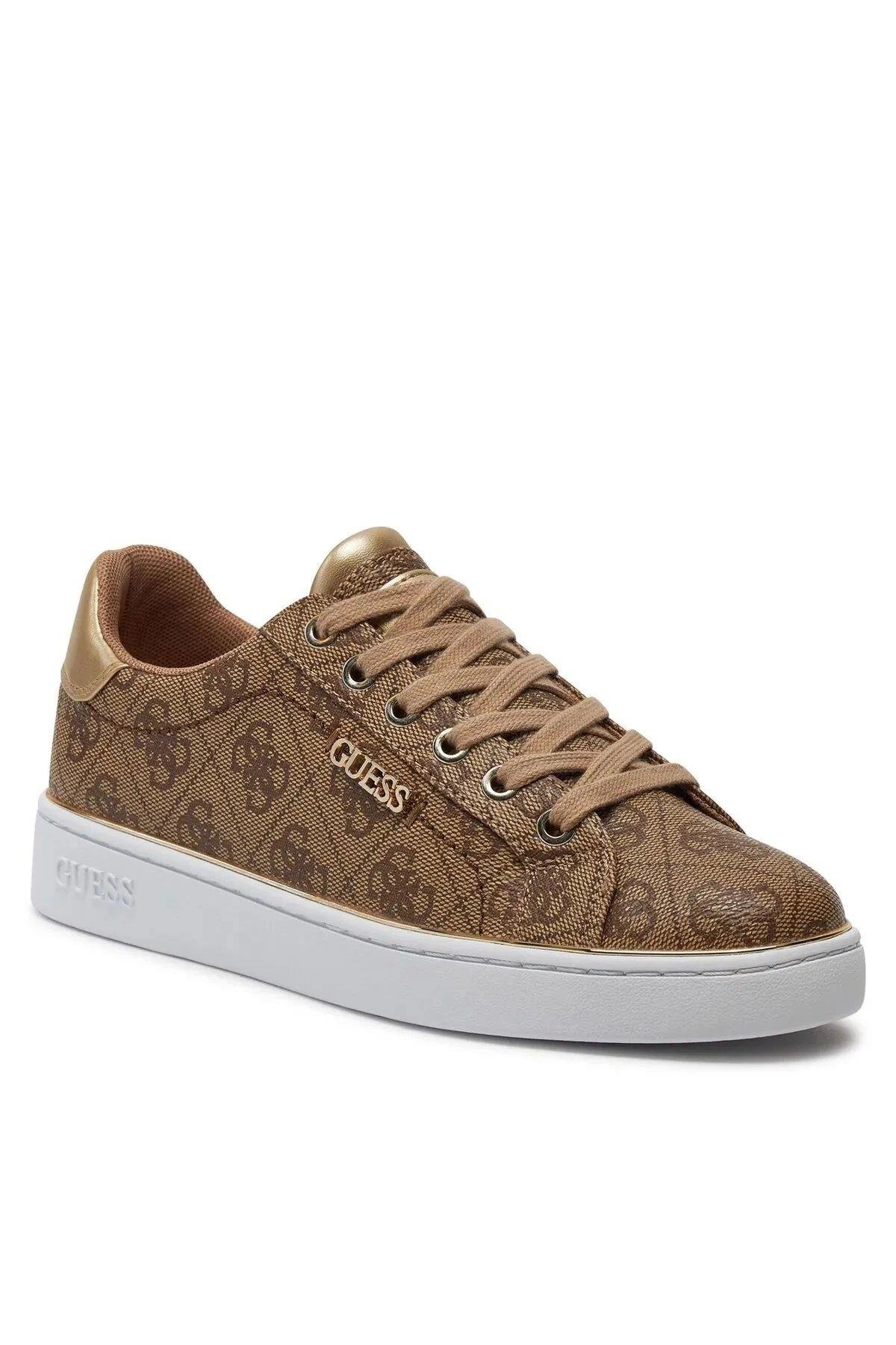 Beckıe Kadın Bej Kahverengi Sneaker Fl7bkıfal12-beıbr