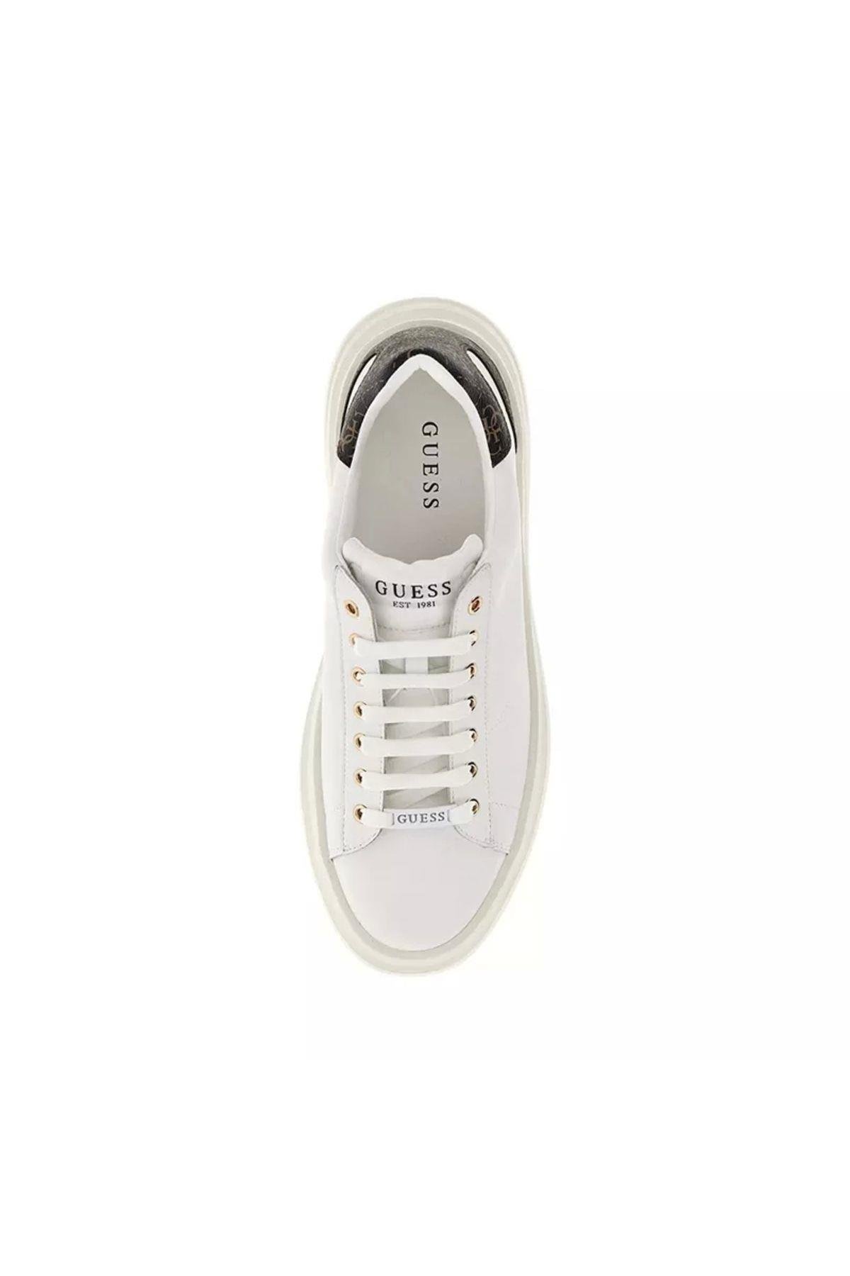 Elba Erkek Beyaz/kahverengi Sneaker Fmpvıblea12-wbroc
