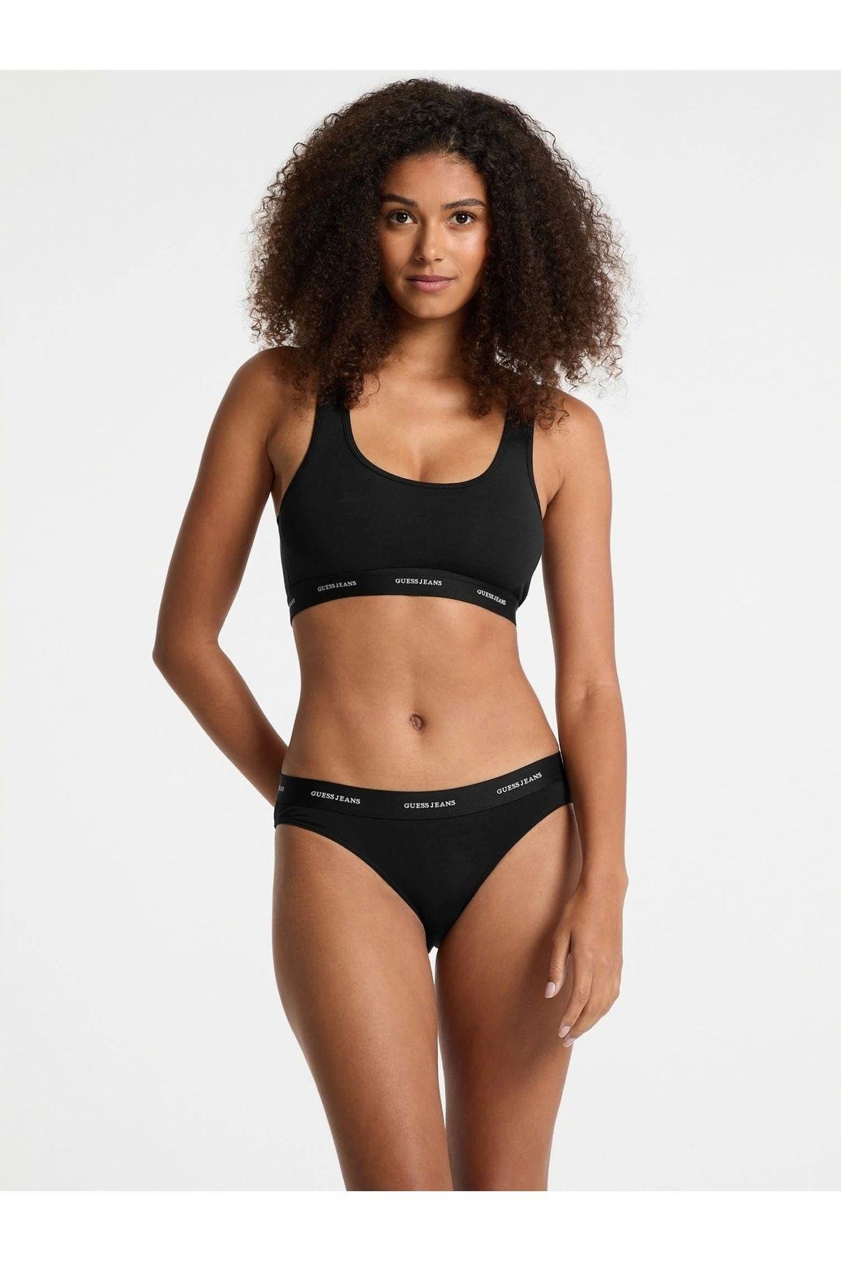 Jeans Gj Bralette Kadın Siyah Iç Çamaşırı W4bz31kbbu1-jblk