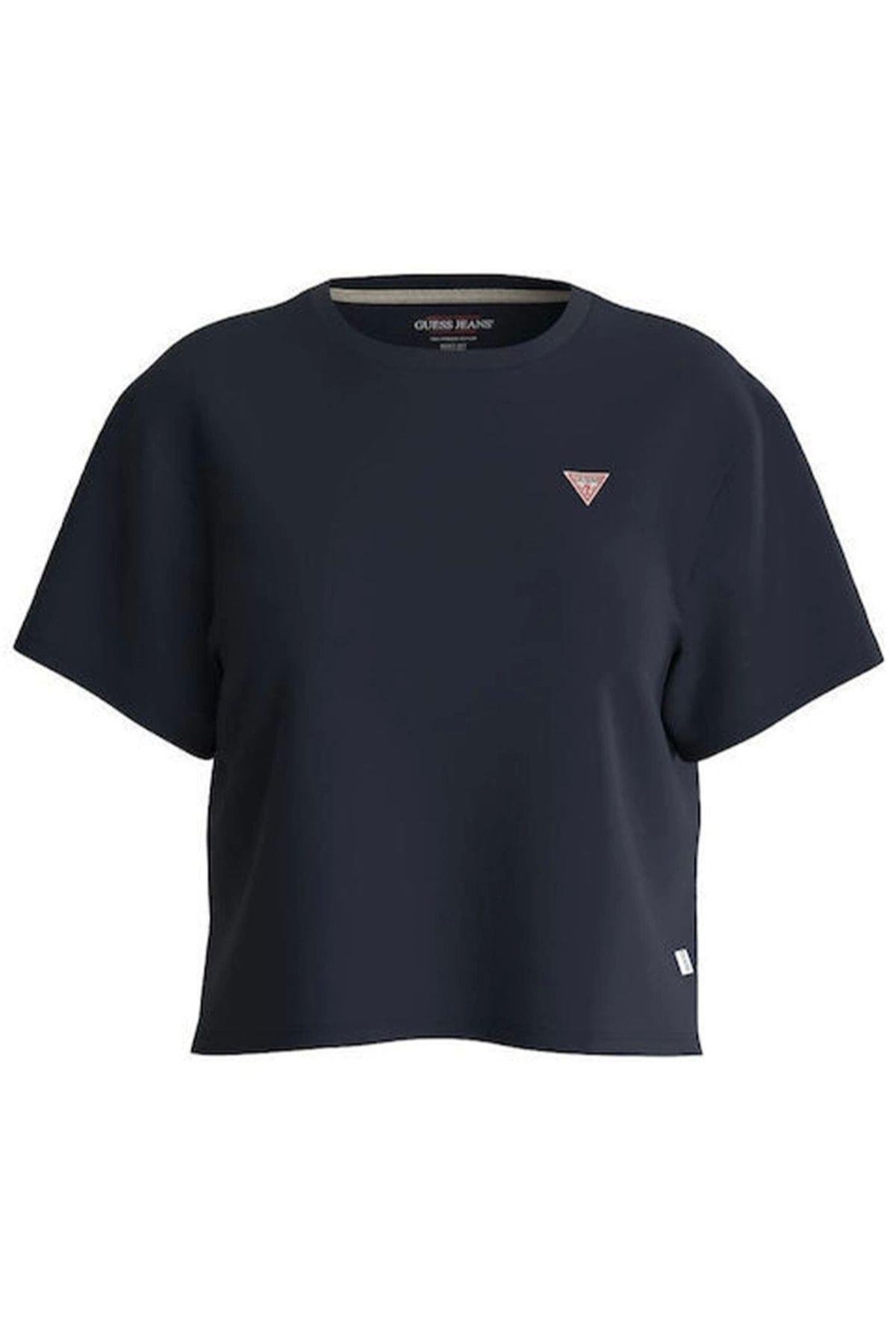 Jeans Gj Ss Cn Boxy Mını Trıang Tee Kadın Lacivert T-shirt W4yı05k8hm0-a71w