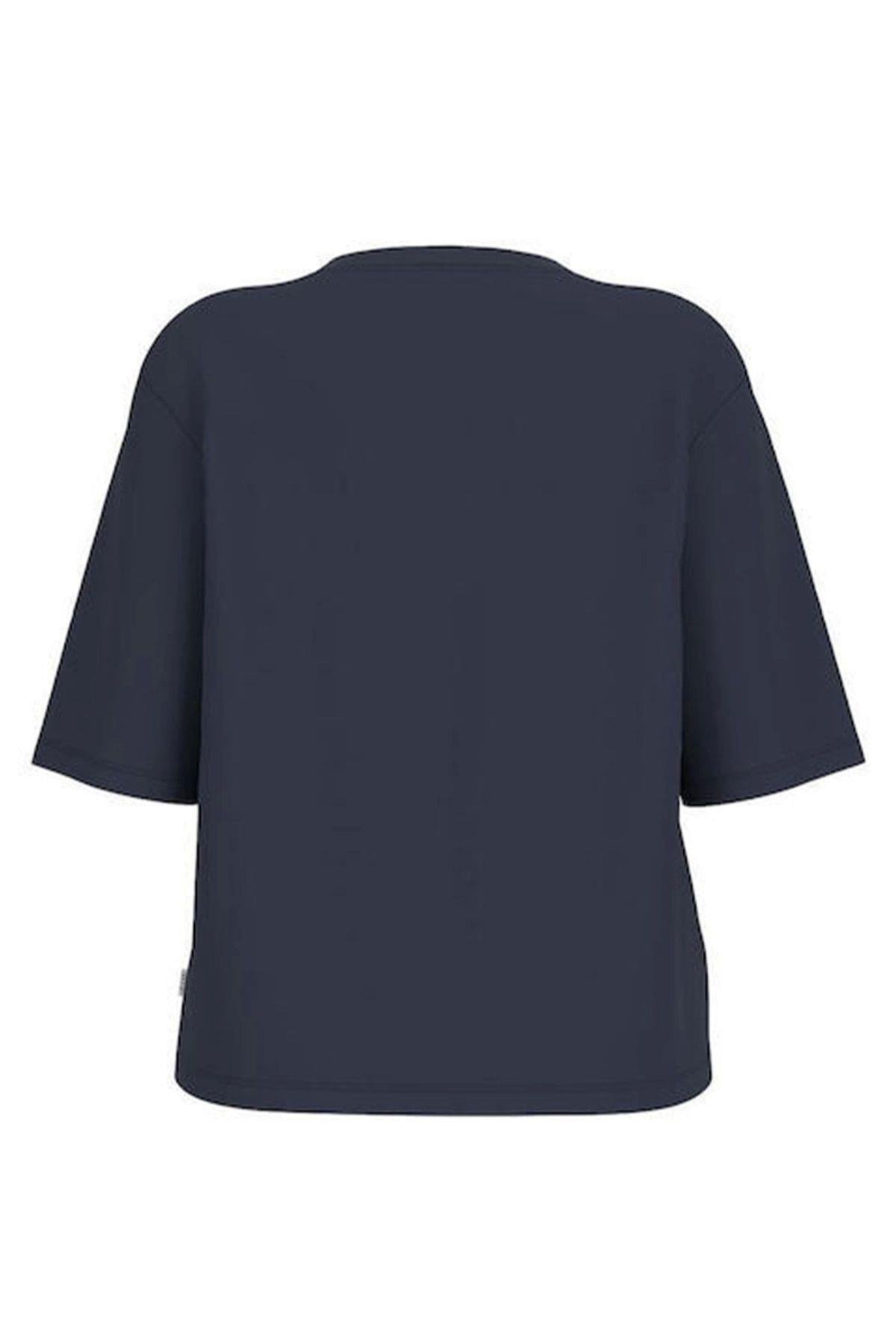 Jeans Gj Ss Cn Boxy Mını Trıang Tee Kadın Lacivert T-shirt W4yı05k8hm0-a71w