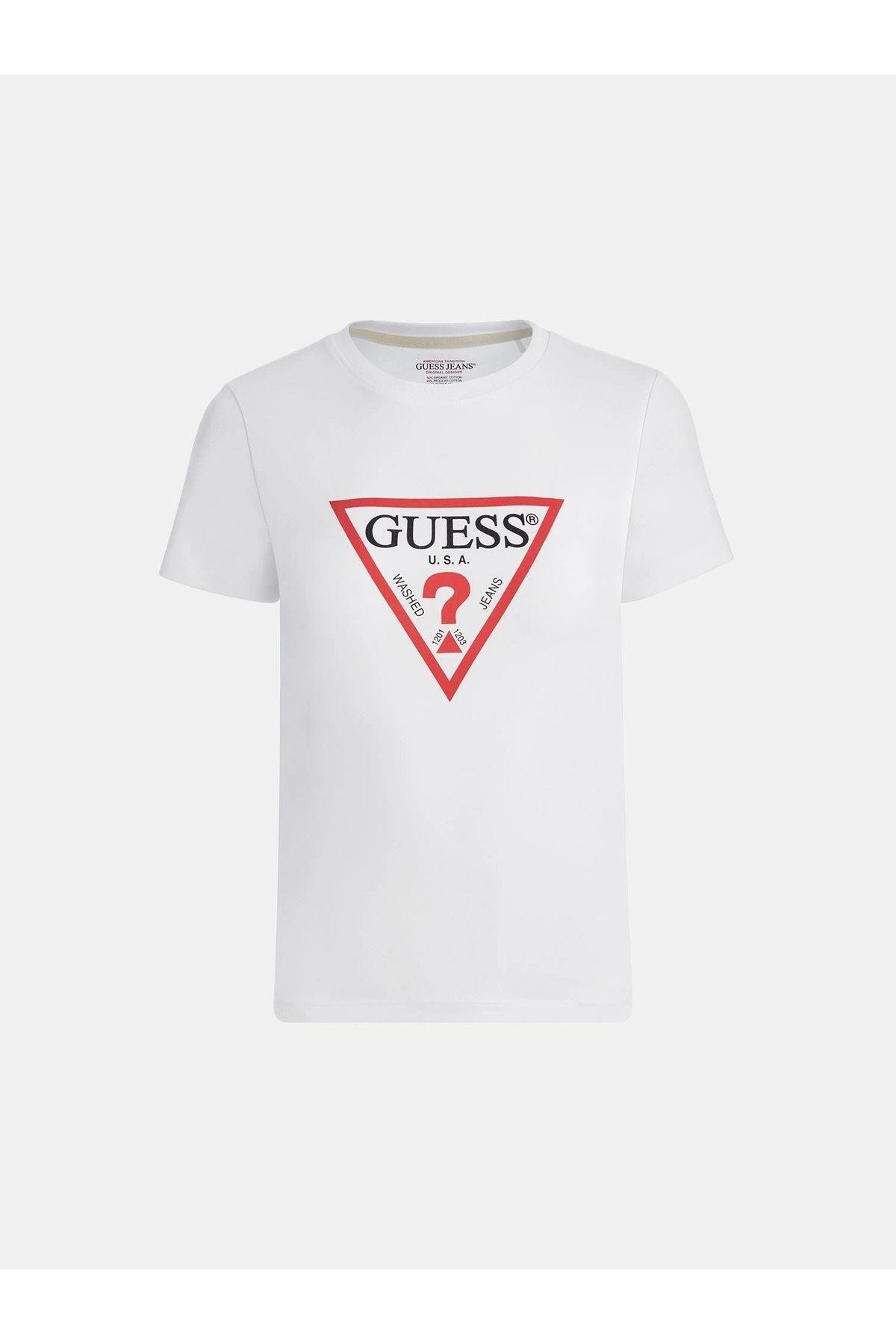Jeans Gj Ss Cn Slım Iconıc Kadın Beyaz T-shirt W4yı04j1314-g011