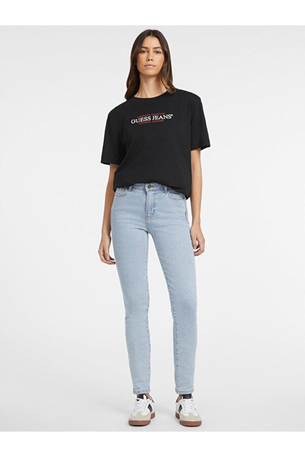 Jeans Kadın Boxy Fit T-shirt