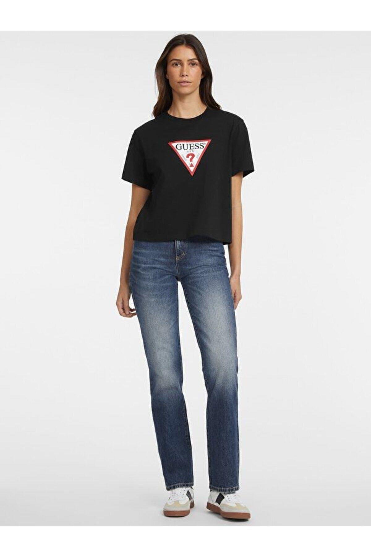 Jeans Kadın Boxy Fit T-shirt