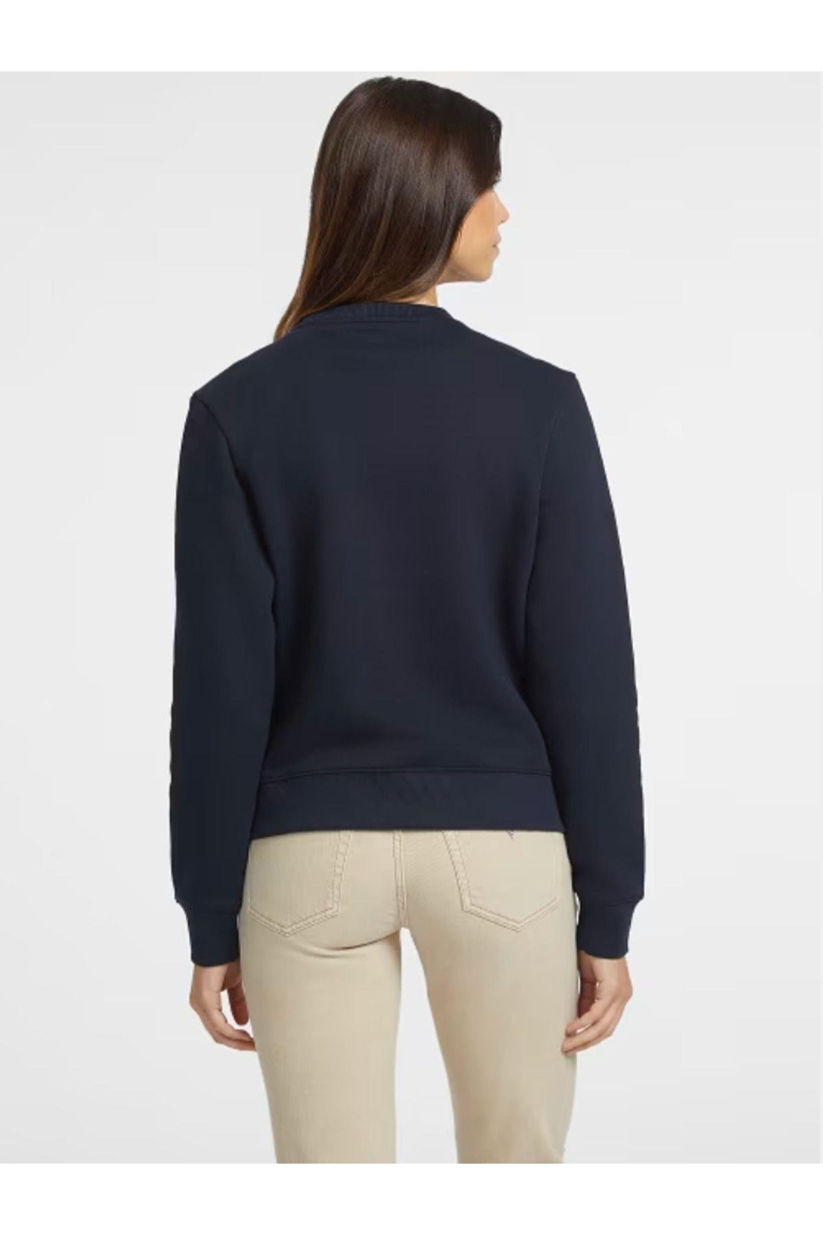 Jeans Kadın Marka Logolu GJ CN REG LOGO EMB SWEATSHIRT W4YQ10