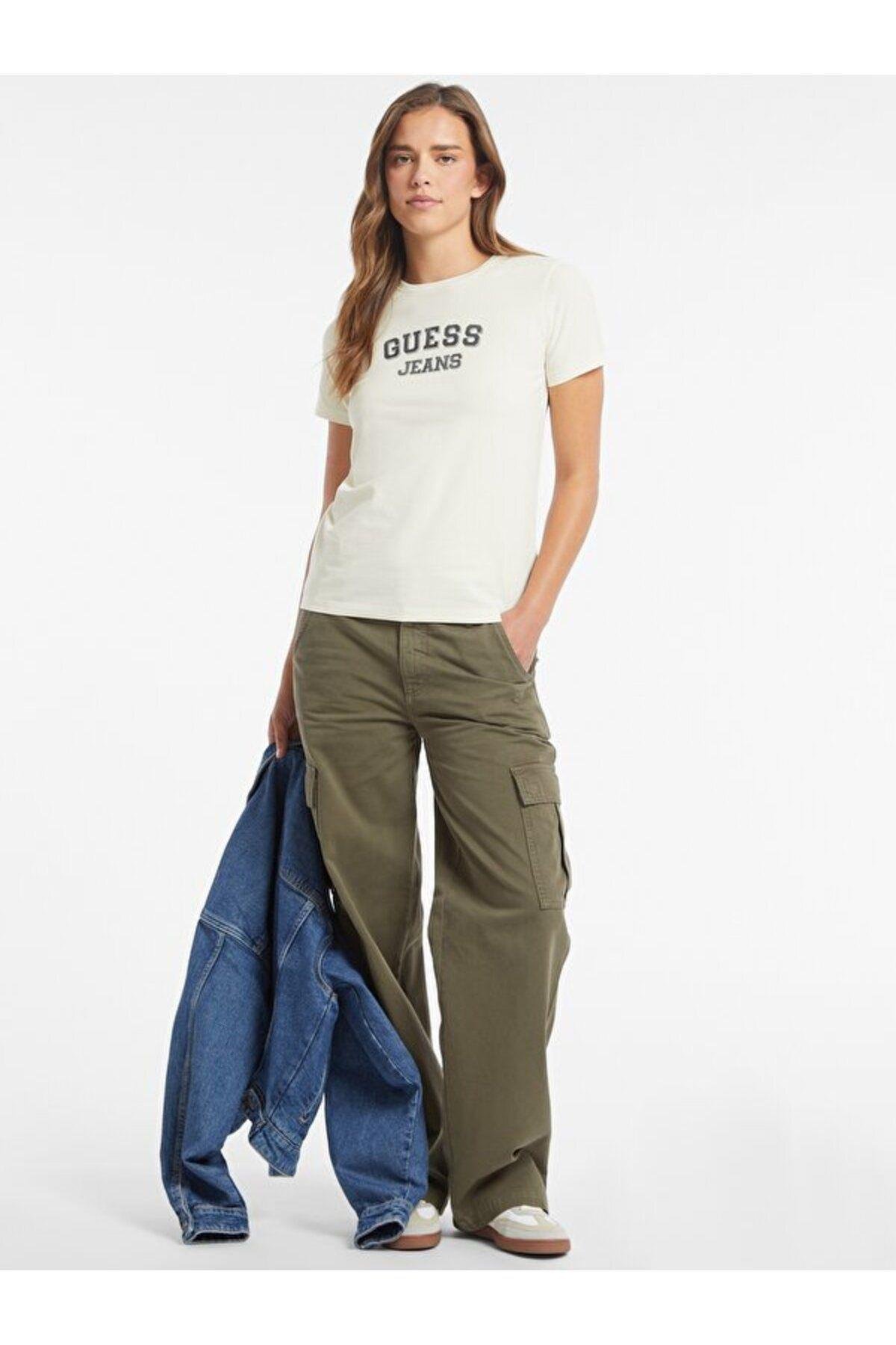 Jeans Kadın Regular Fit T-shirt