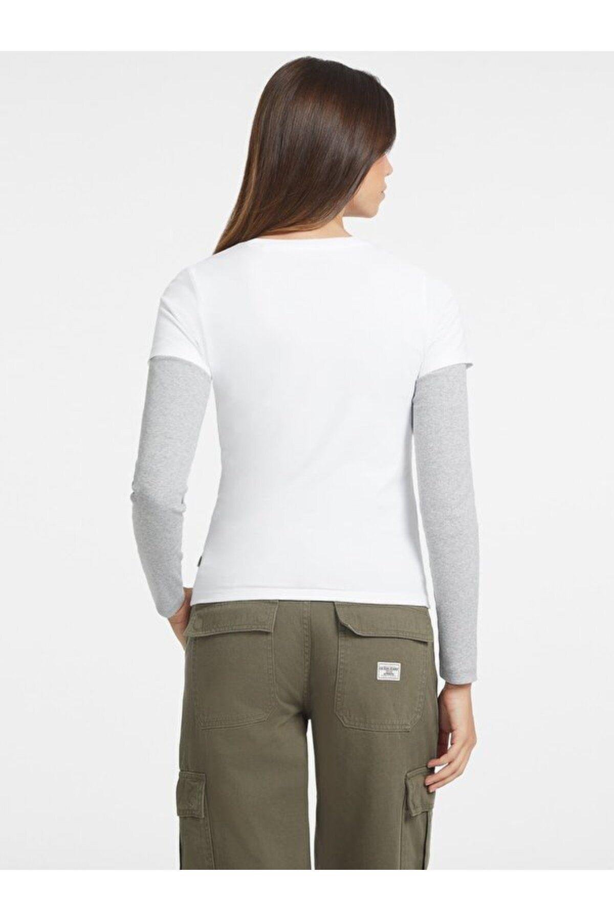 Jeans Kadın Slim Fit T-shirt