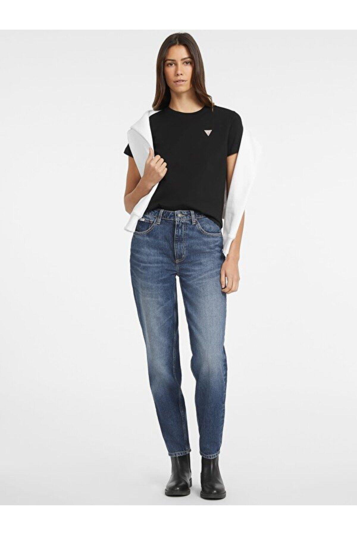 Jeans Kadın Slim Fit T-shirt
