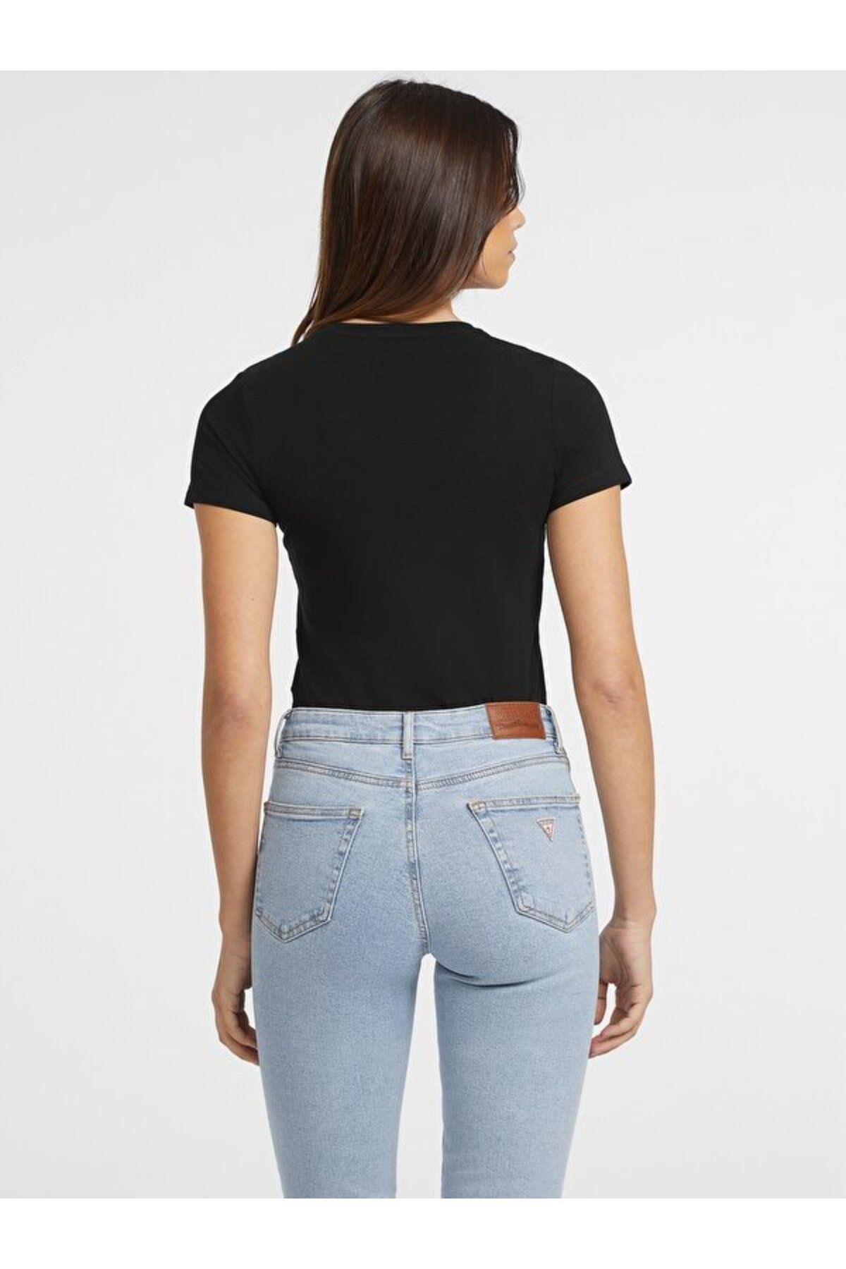 Jeans Kadın Slim Fit T-shirt