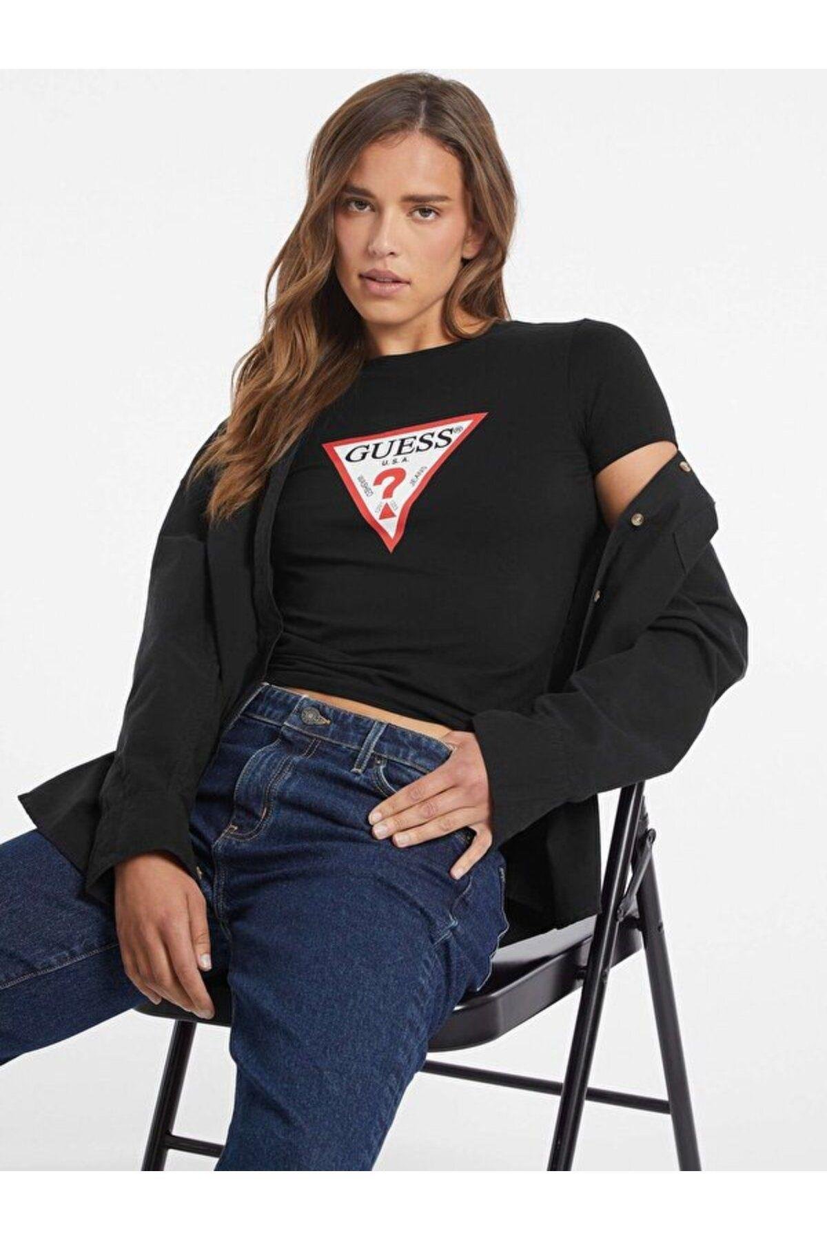 Jeans Kadın Slim Fit T-shirt