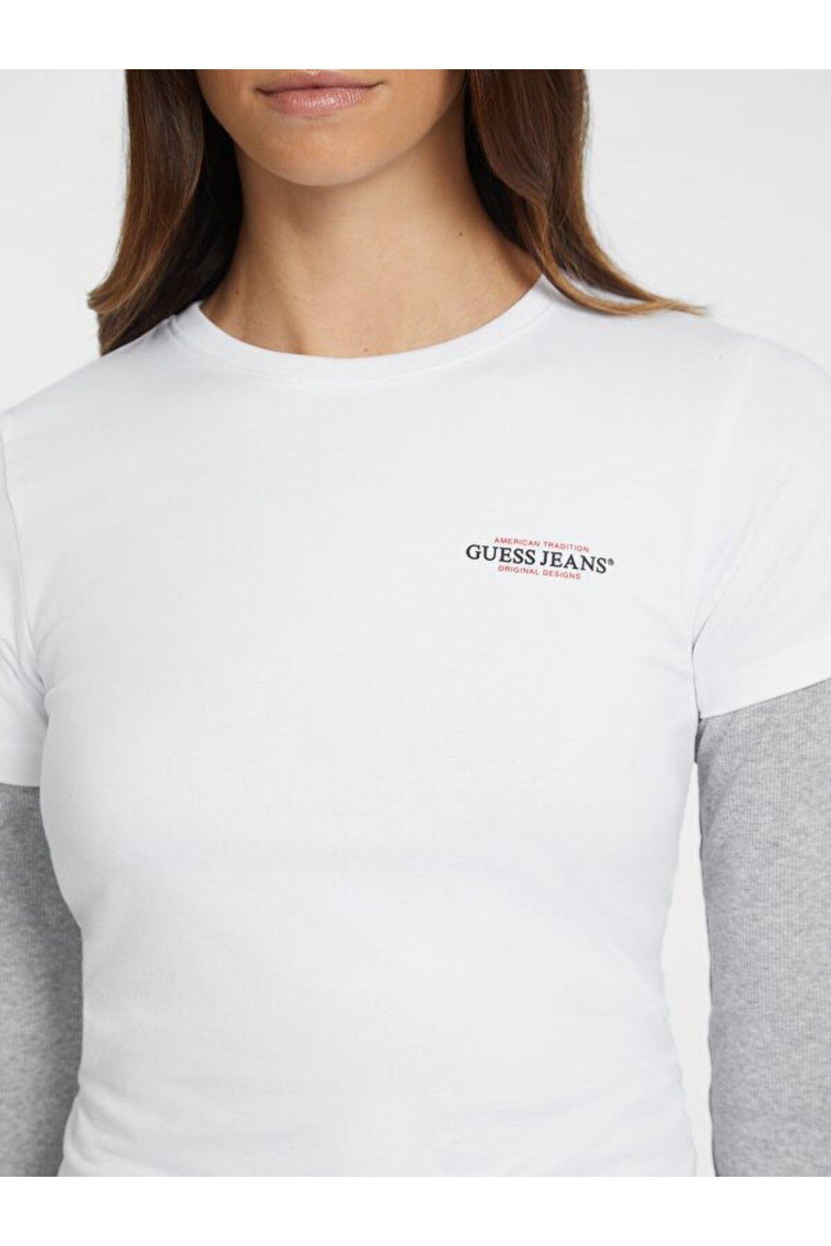 Jeans Kadın Slim Fit T-shirt