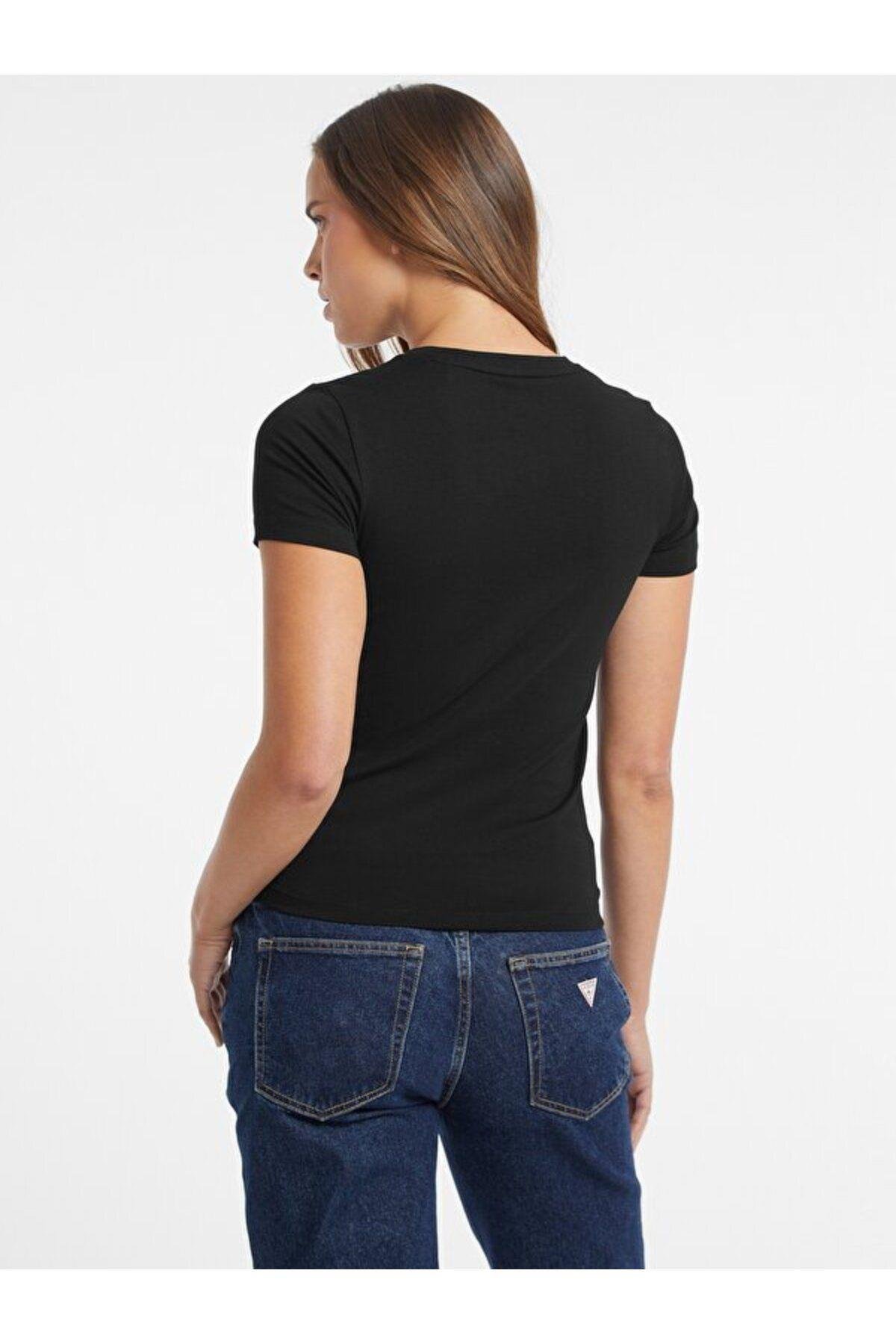 Jeans Kadın Slim Fit T-shirt