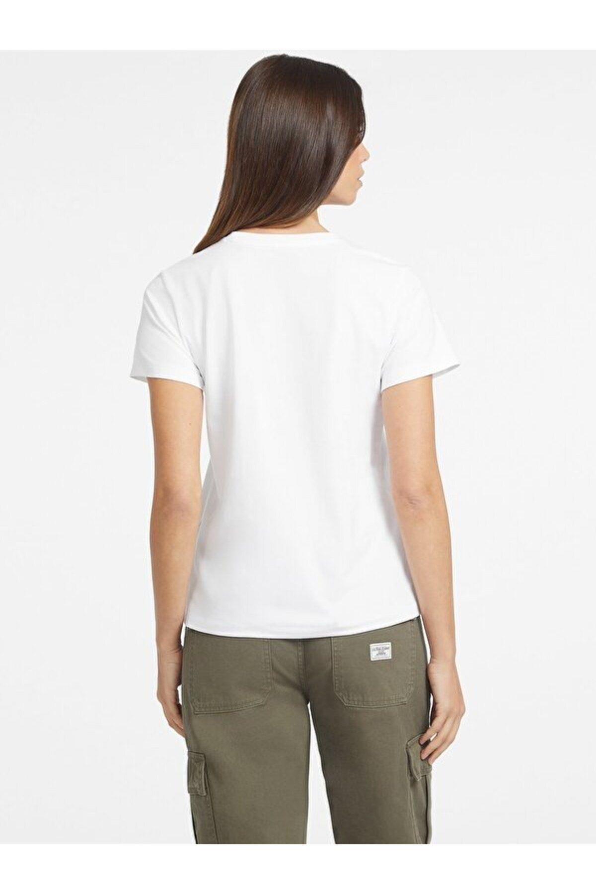 Jeans Kadın Slim Fit T-shirt