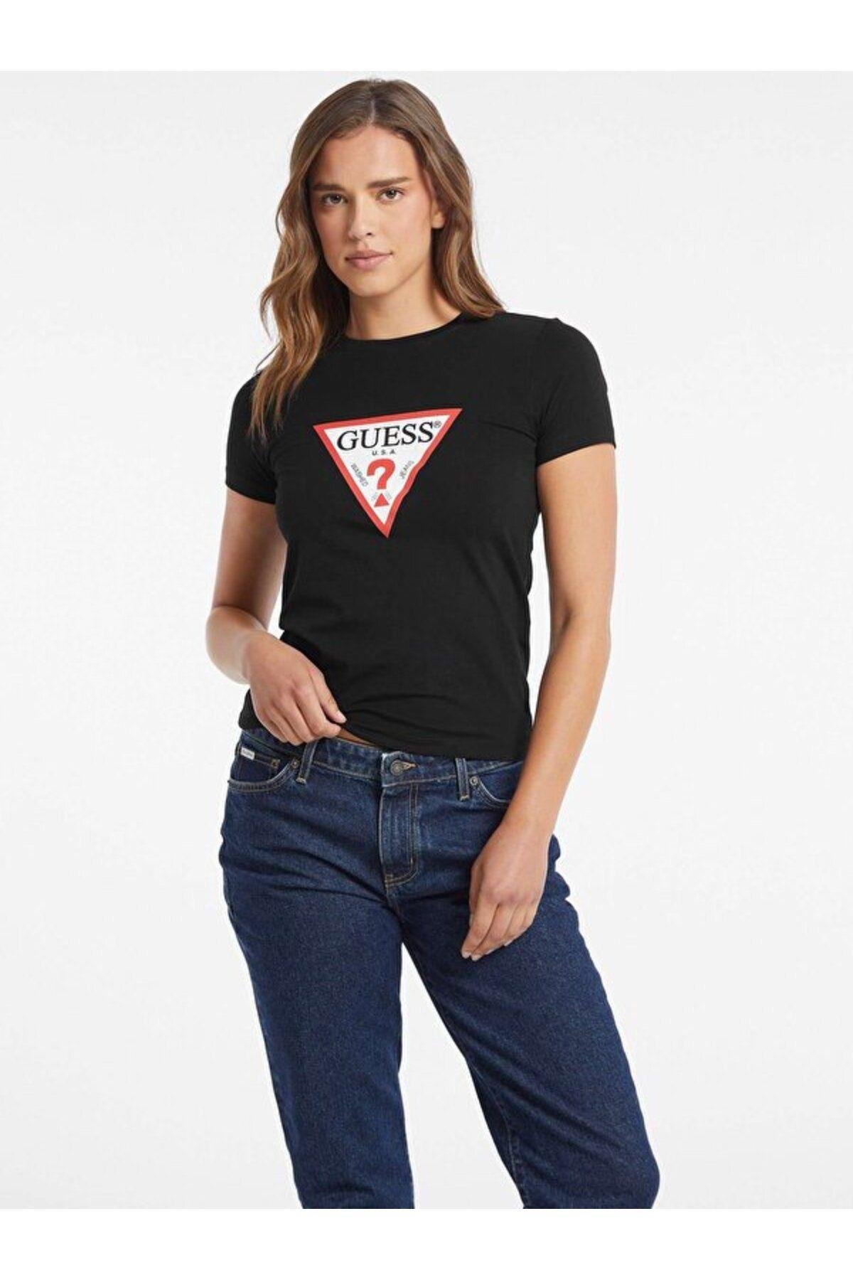 Jeans Kadın Slim Fit T-shirt