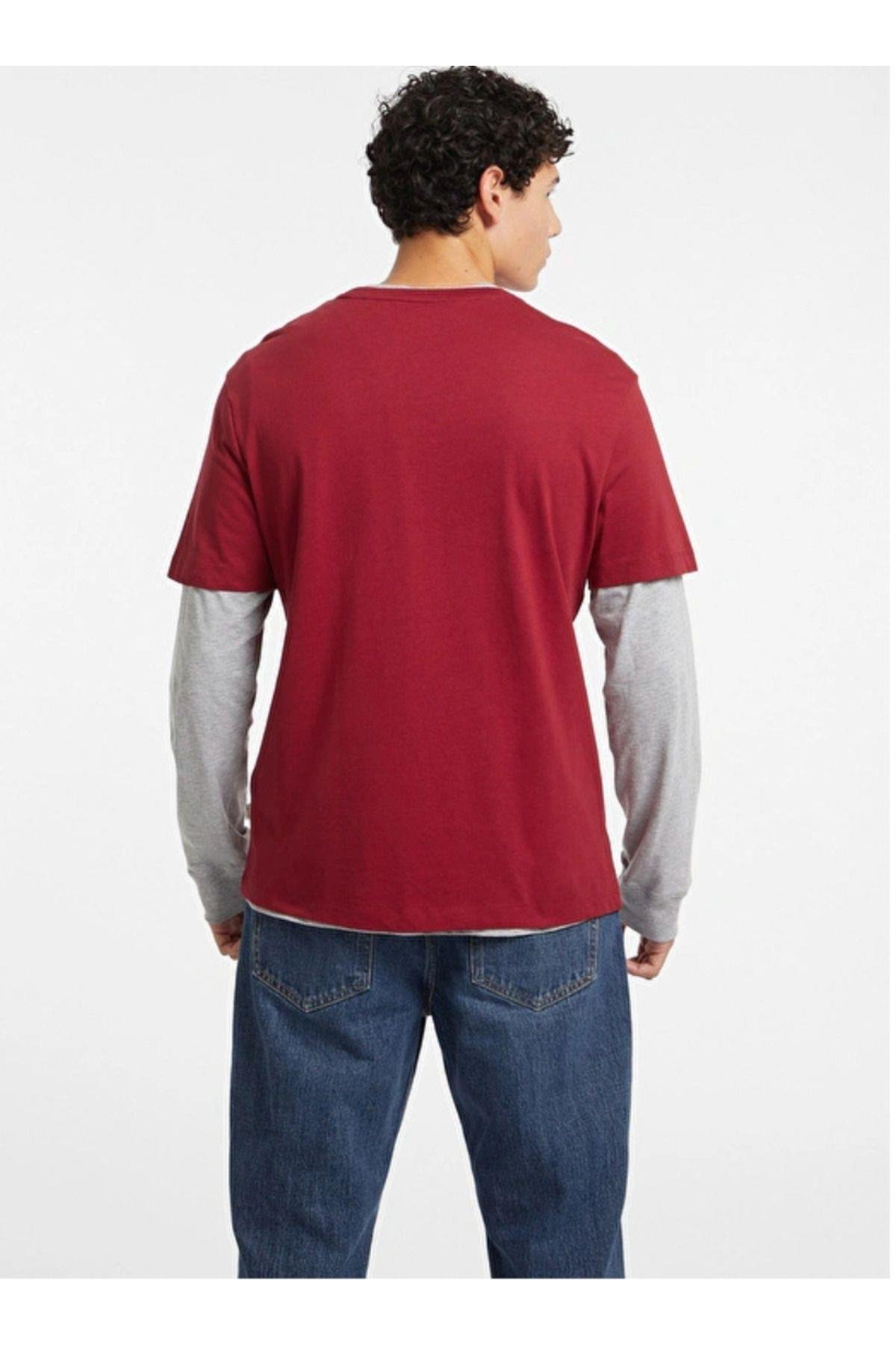 Jeans Kırmızı Erkek T-Shirt M4YI42K8FQ4G5M3 GJ SS CN REG AMERIC