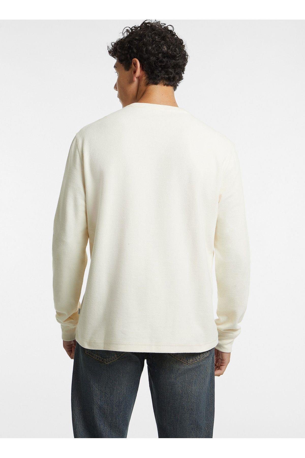 Jeans Krem Erkek Sweatshırt M4BI77KCII1G053 GJ LS CN REG MINI T