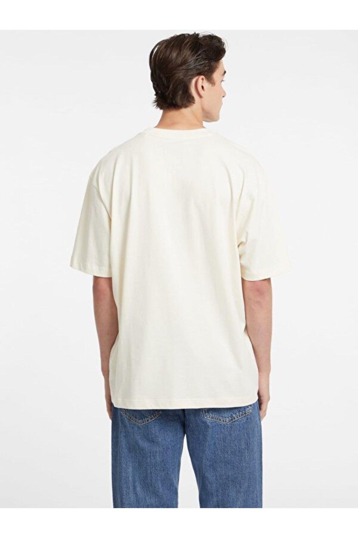 Jeans Krem Erkek T-Shirt M4BI78K8FQ4G053 GJ SS CN OS VINTAGE