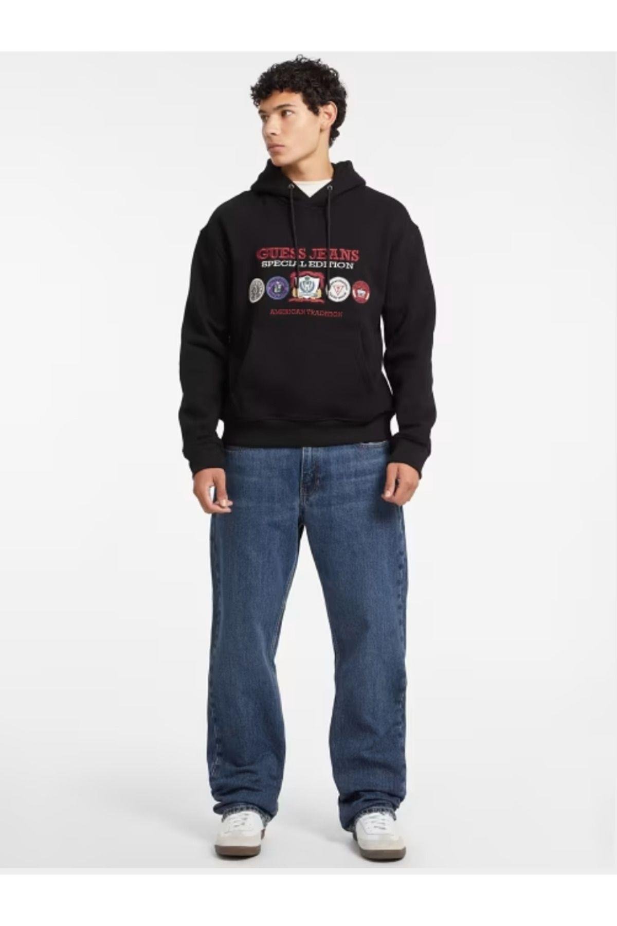 Jeans Marka Logo Baskılı GJ HOOD REG SPEC EDITION SWEATSHIRT
