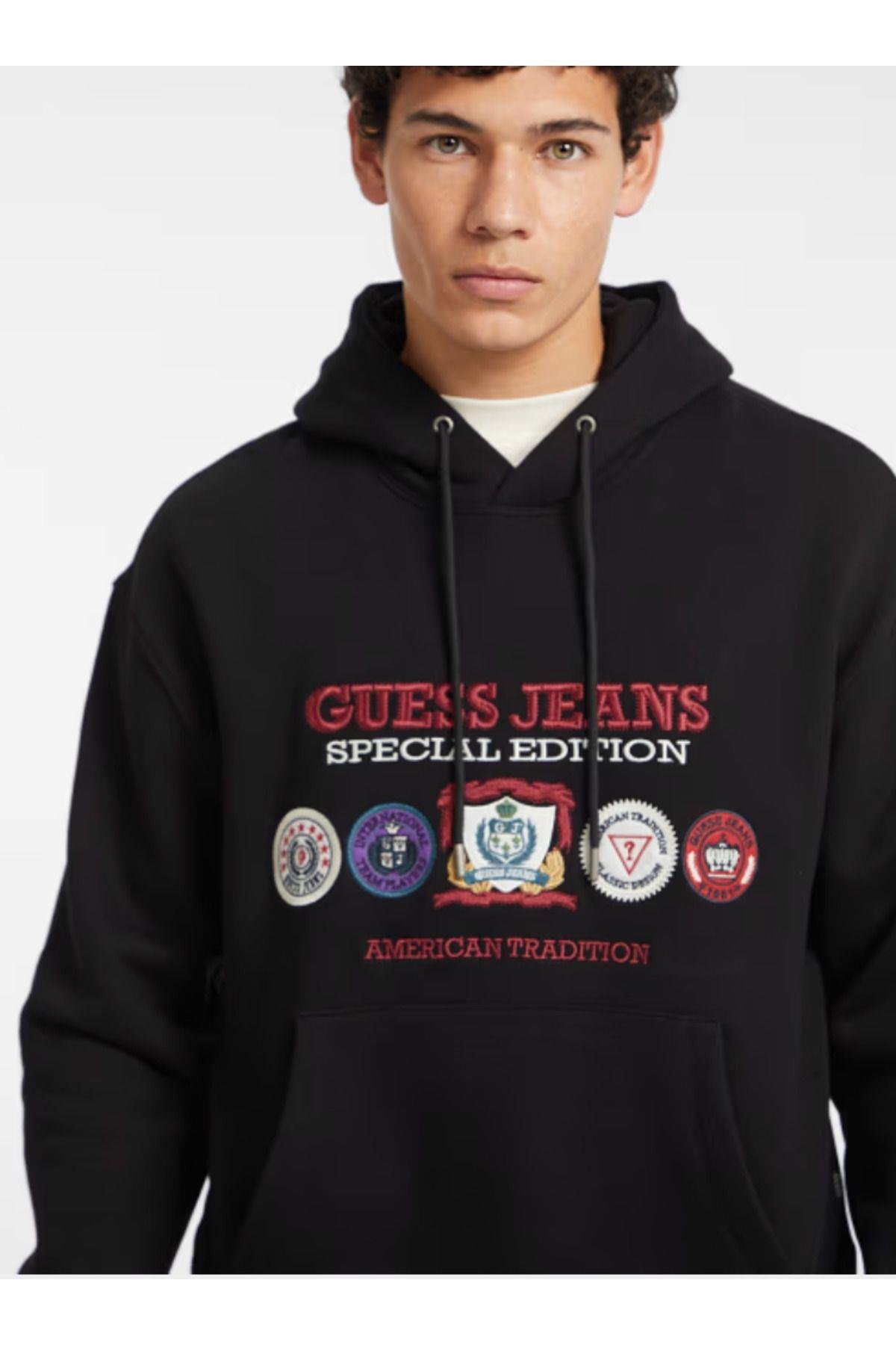 Jeans Marka Logo Baskılı GJ HOOD REG SPEC EDITION SWEATSHIRT