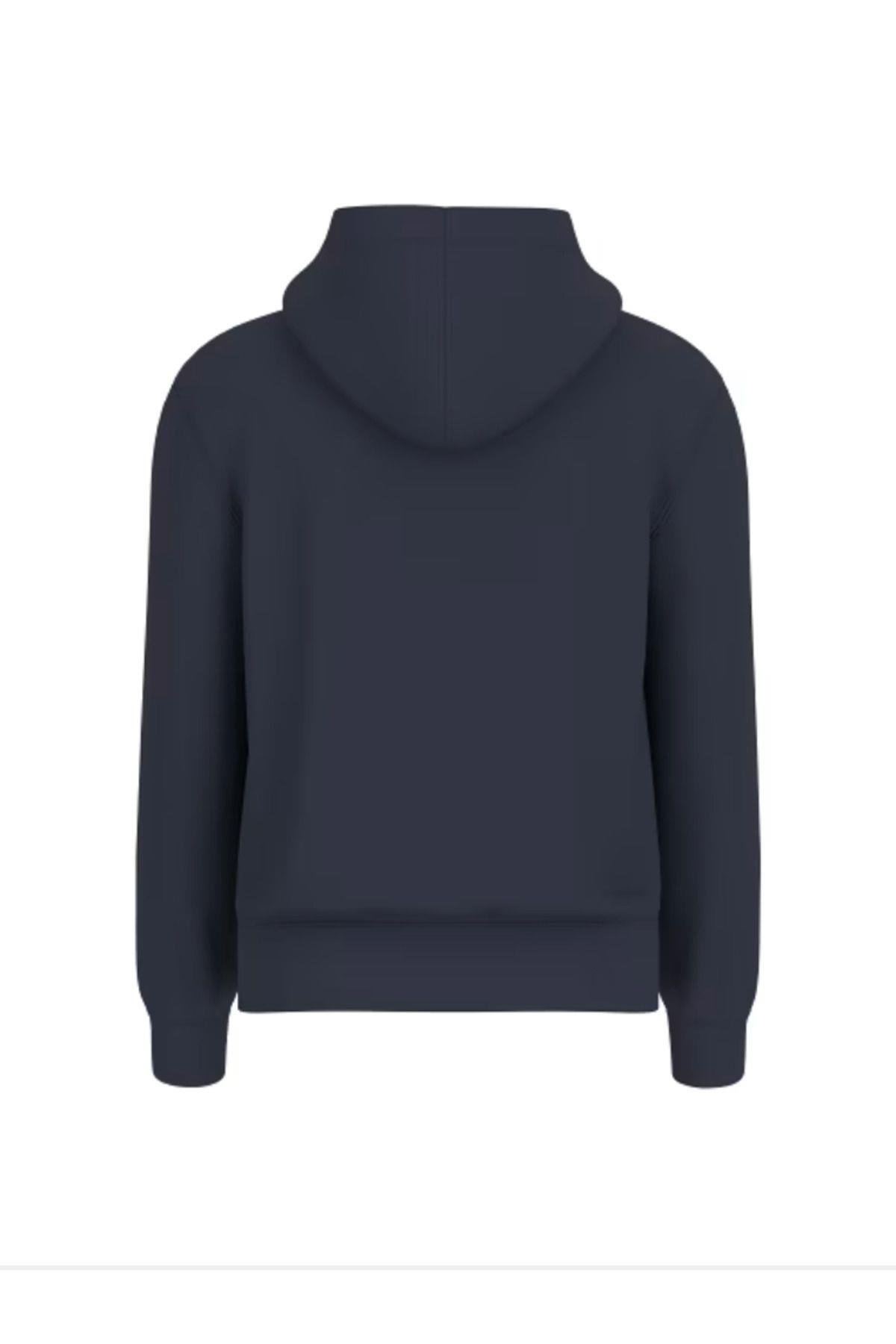 Jeans Marka Logolu Iconıc Triangle GJ HOOD SLIM MINI TRIANG HODDIE