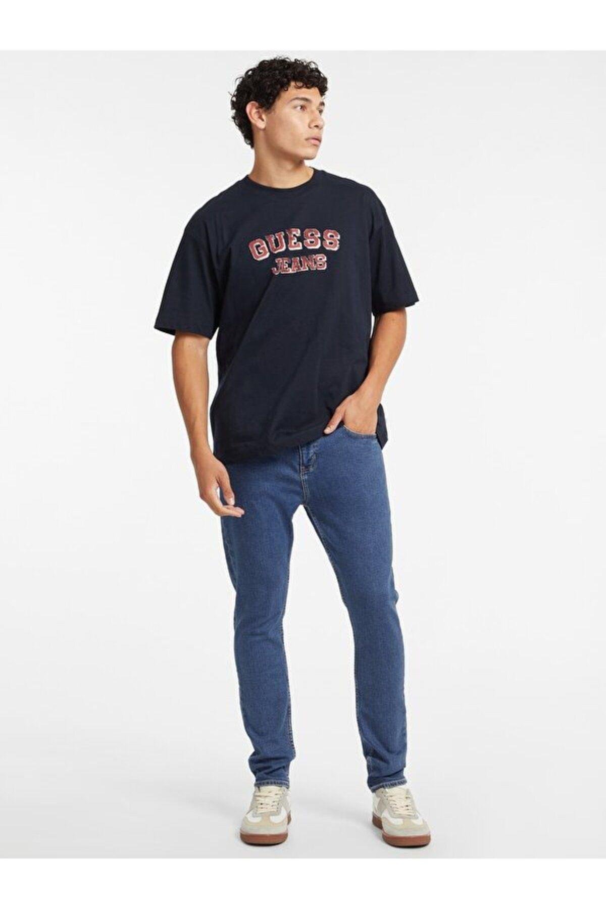 Jeans Siyah Erkek T-Shirt M4BI78K8FQ4JBLK GJ SS CN OS VINTAGE