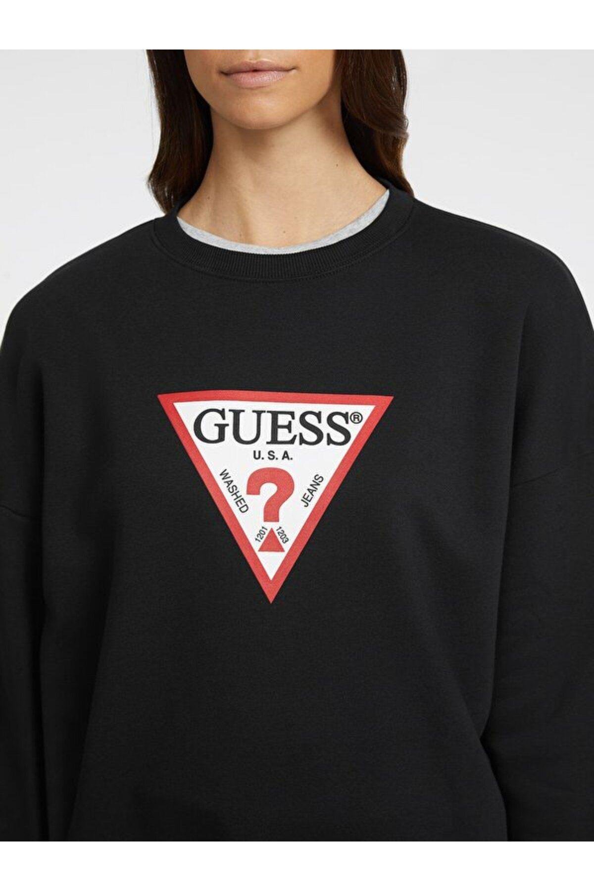 Kadın GJ CN OS ICONIC Sweatshirt - Siyah