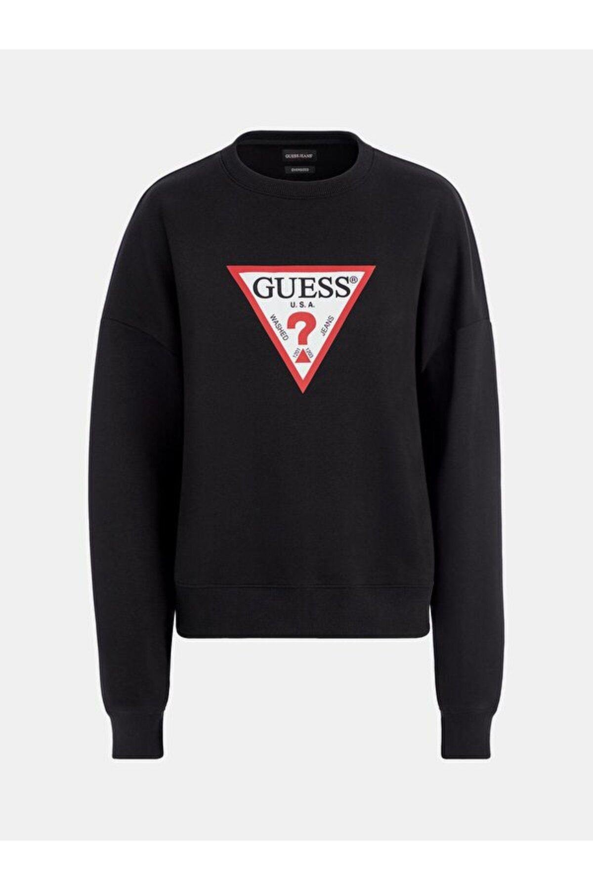 Kadın GJ CN OS ICONIC Sweatshirt - Siyah