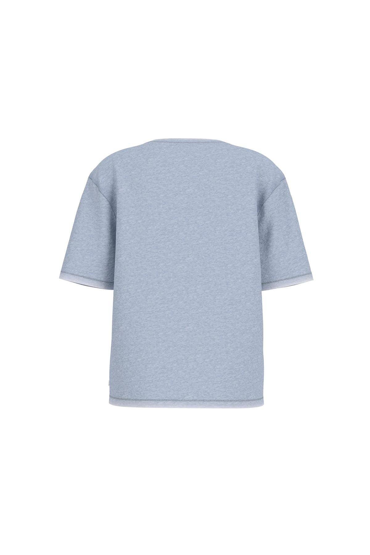 Kadın  GJ SS CN OS American T-Shirt - Açık Mavi