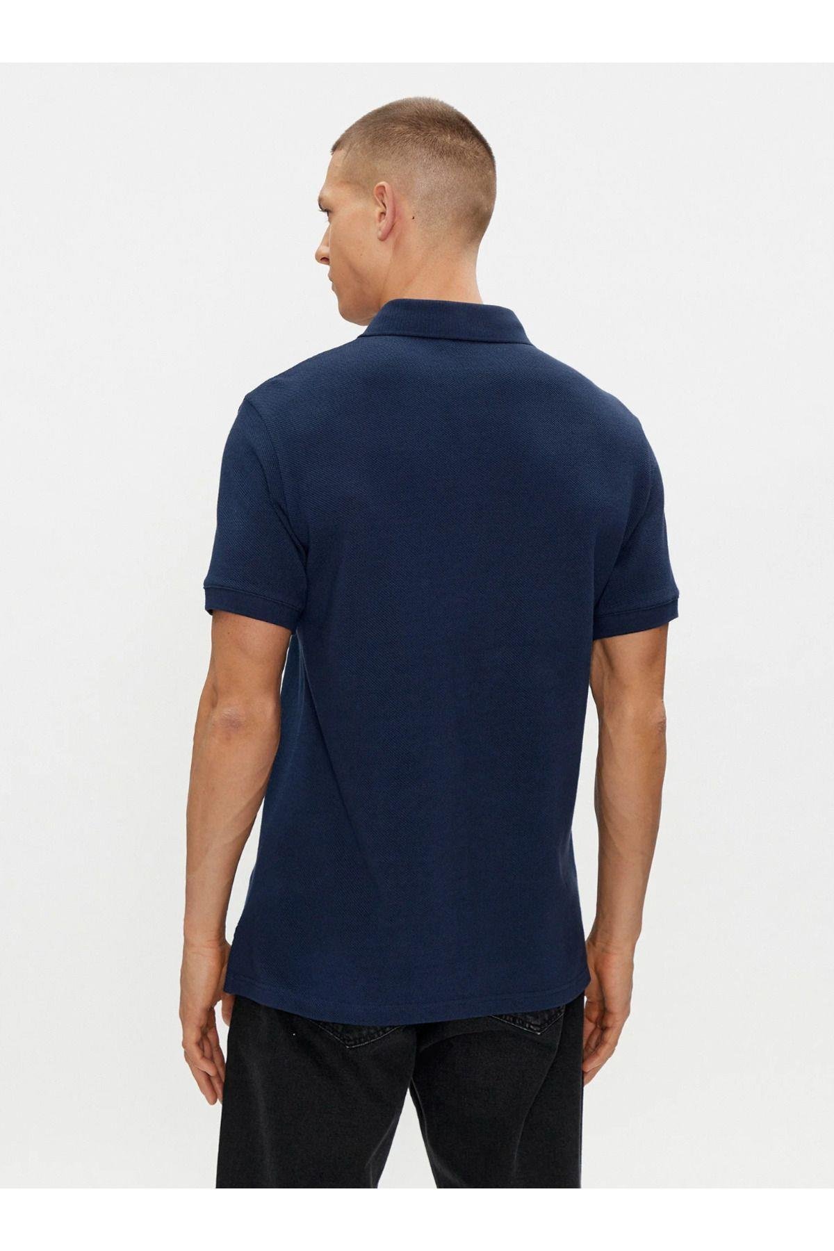 Marka Logolu Erkek Pamuklu Regular Fit Polo T-Shirt  211804 4R460