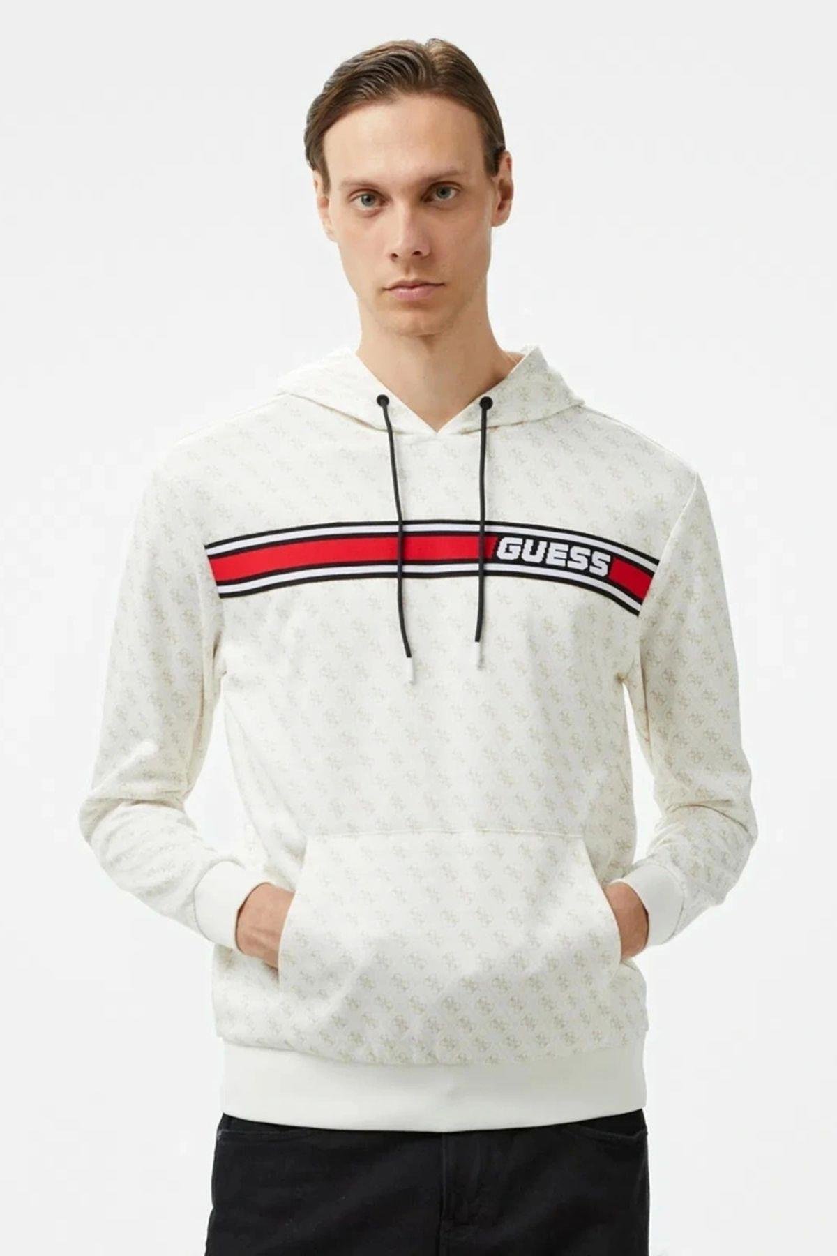 New Korbın Hoodıe Sw Erkek Beyaz Sweatshirt Z4bq30fl04q-p05n
