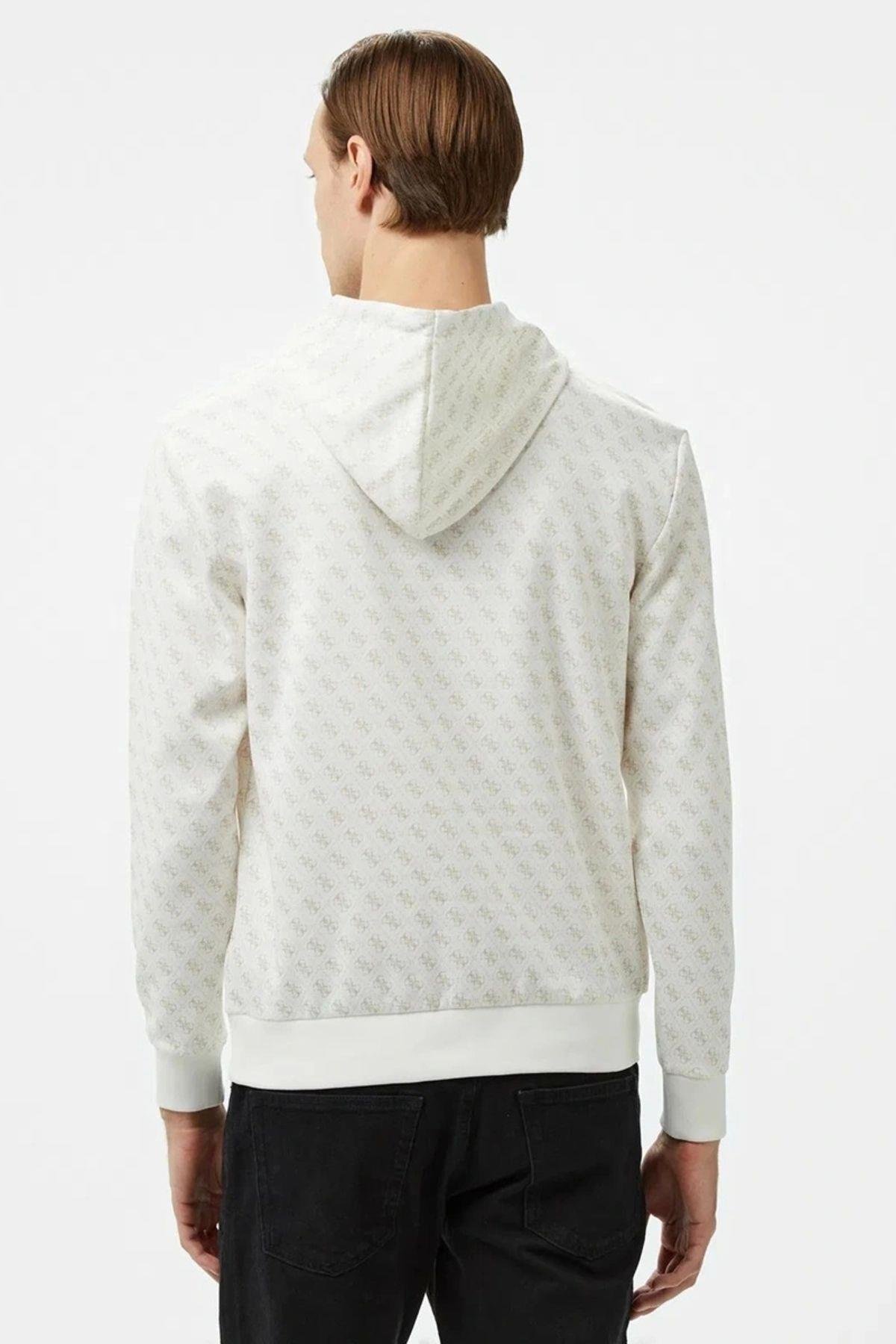 New Korbın Hoodıe Sw Erkek Beyaz Sweatshirt Z4bq30fl04q-p05n