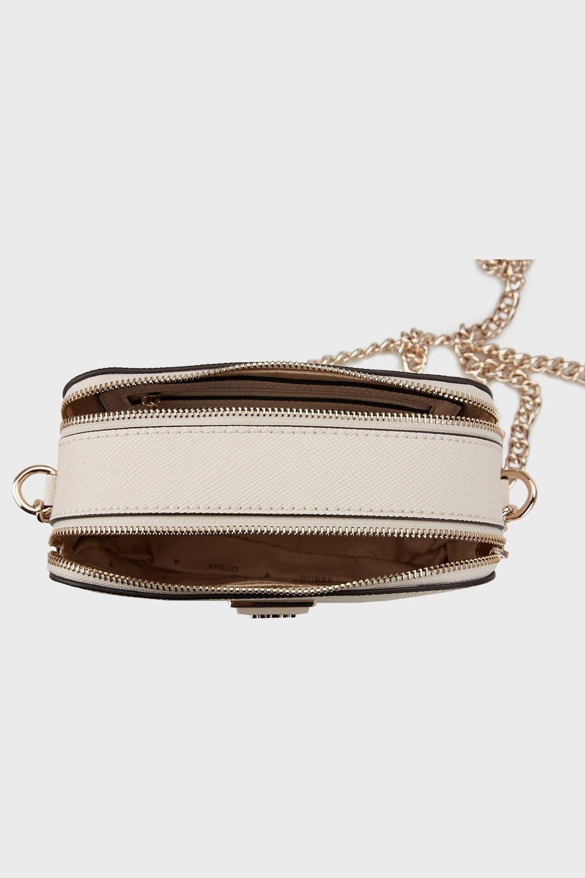 Noelle Crossbody Camera Kadın Ekru Çapraz Çanta Hwzg7879140-bon