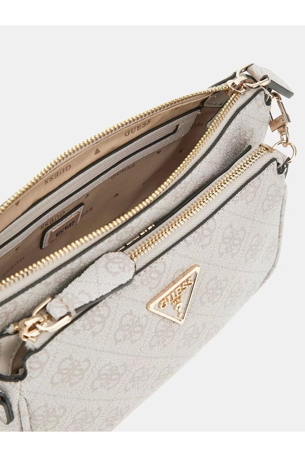 Noelle Dbl Pouch Crossbody Kadın Krem Çapraz Çanta Hwbd7879710-dvl
