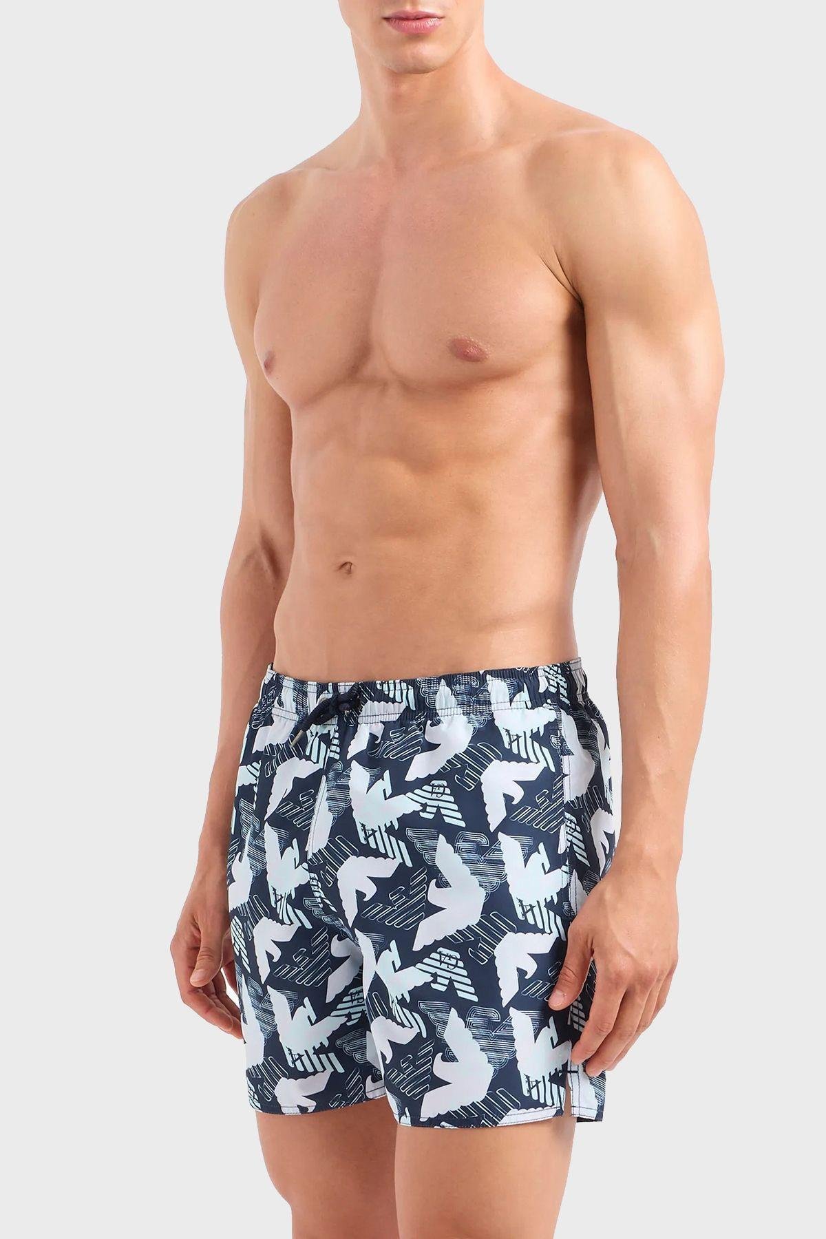 Regular Fit Cepli Mayo Short Erkek MAYO SHORT 211740 4R444 62736