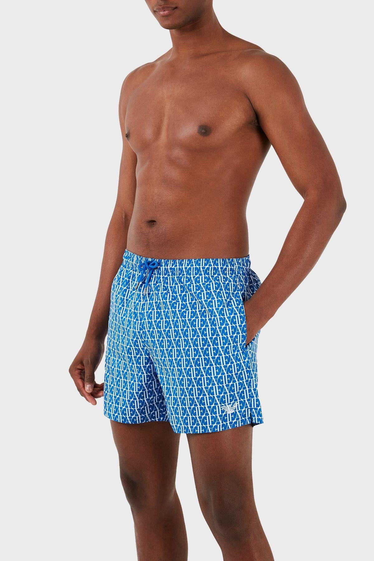 Regular Fit Cepli Mayo Short Erkek MAYO SHORT 211740 4R436 06833