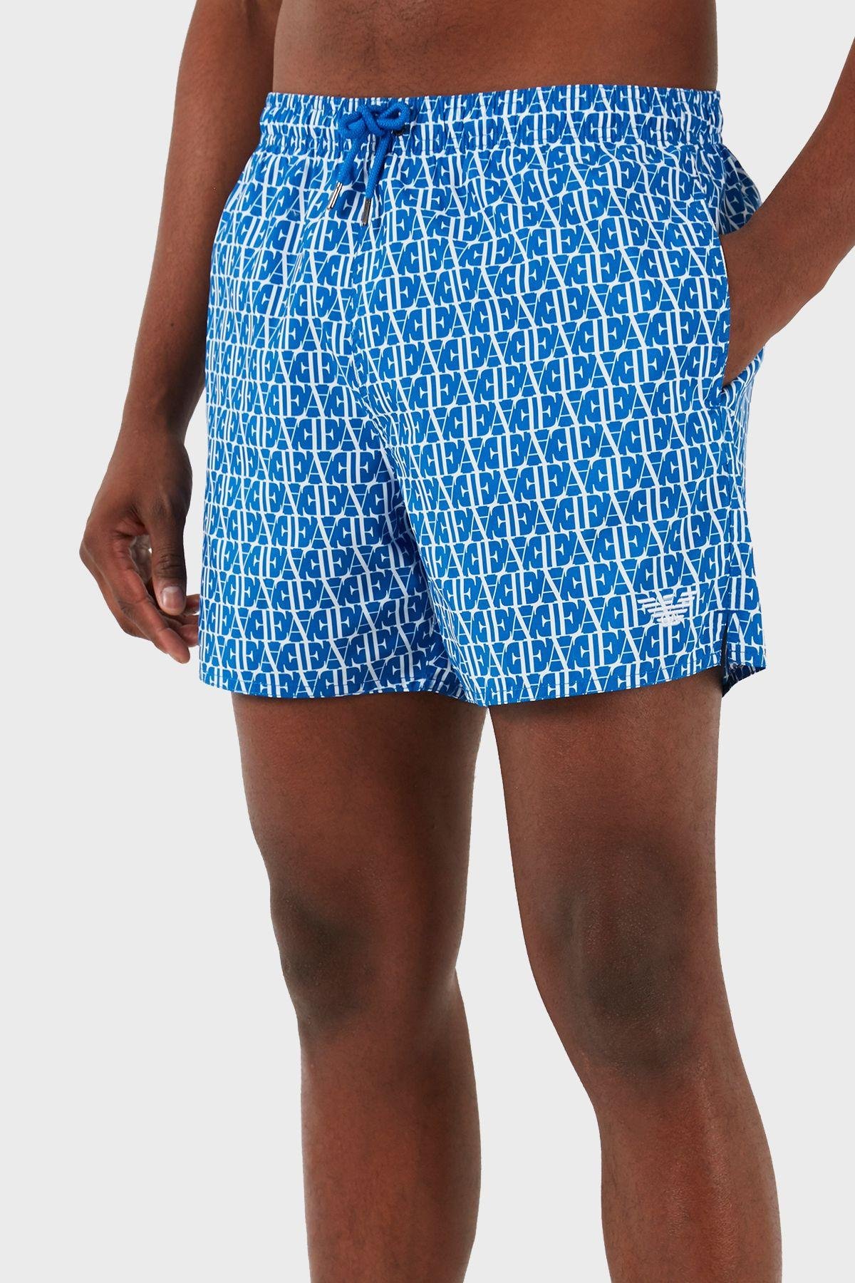 Regular Fit Cepli Mayo Short Erkek MAYO SHORT 211740 4R436 06833