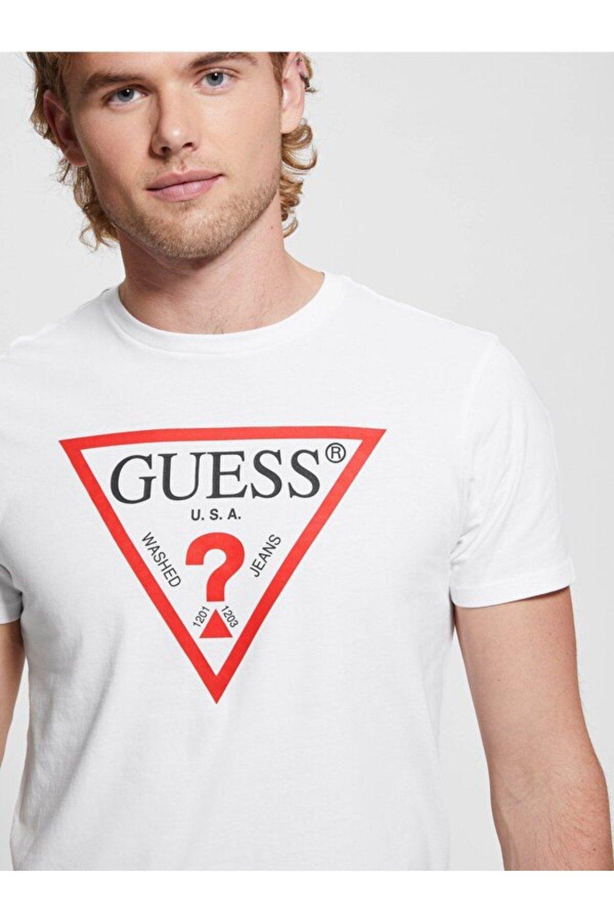 Ss Bsc Clsc Trı Logo Erkek Beyaz T-shirt M2gı68kba60-g011