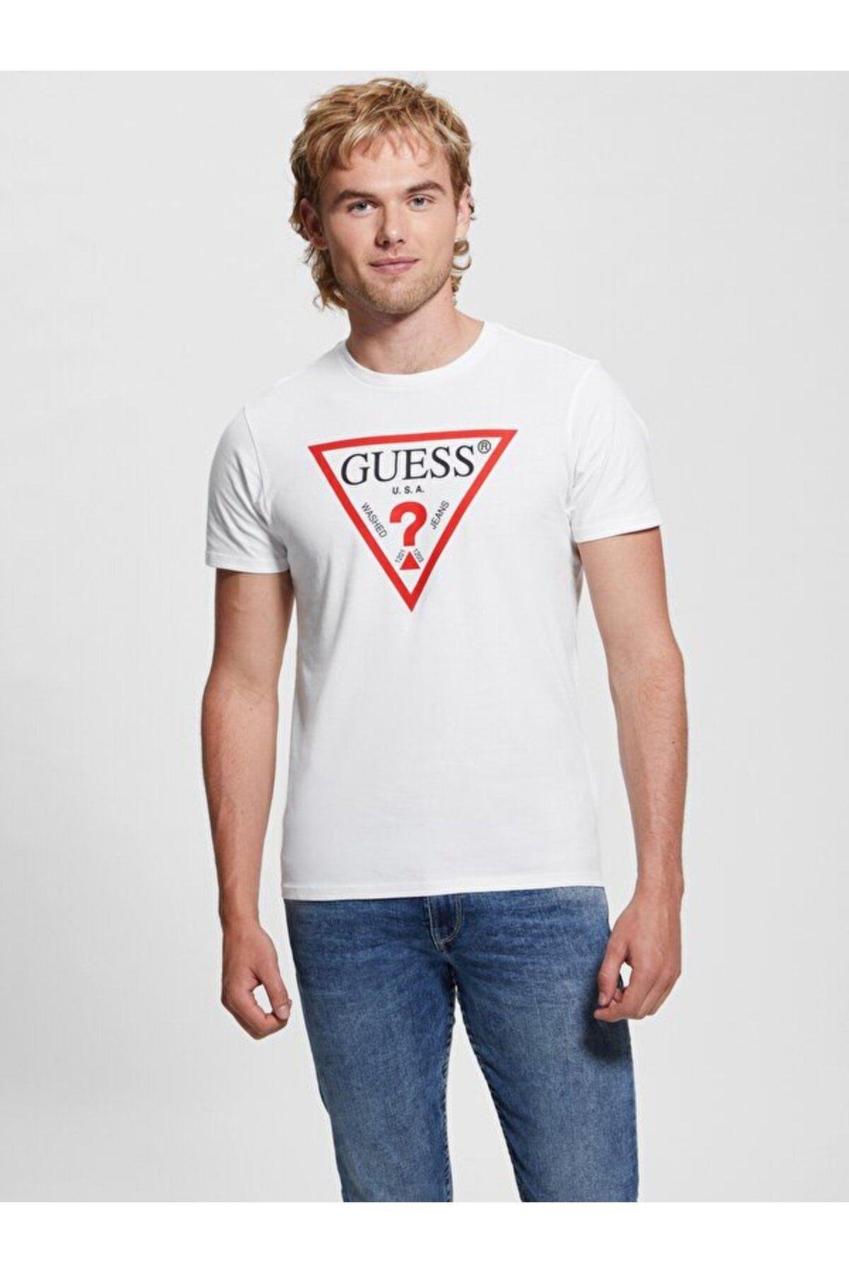 Ss Bsc Clsc Trı Logo Erkek Beyaz T-shirt M2gı68kba60-g011