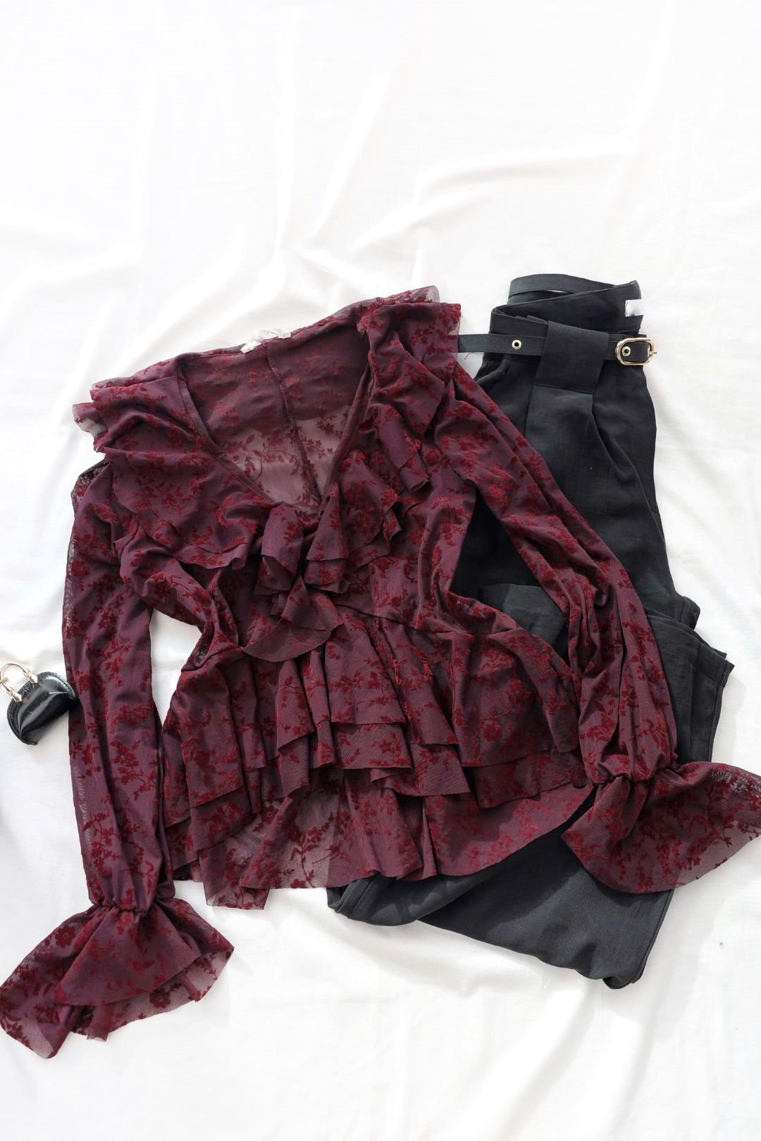 BluzDantel Fırfırlı Bluz