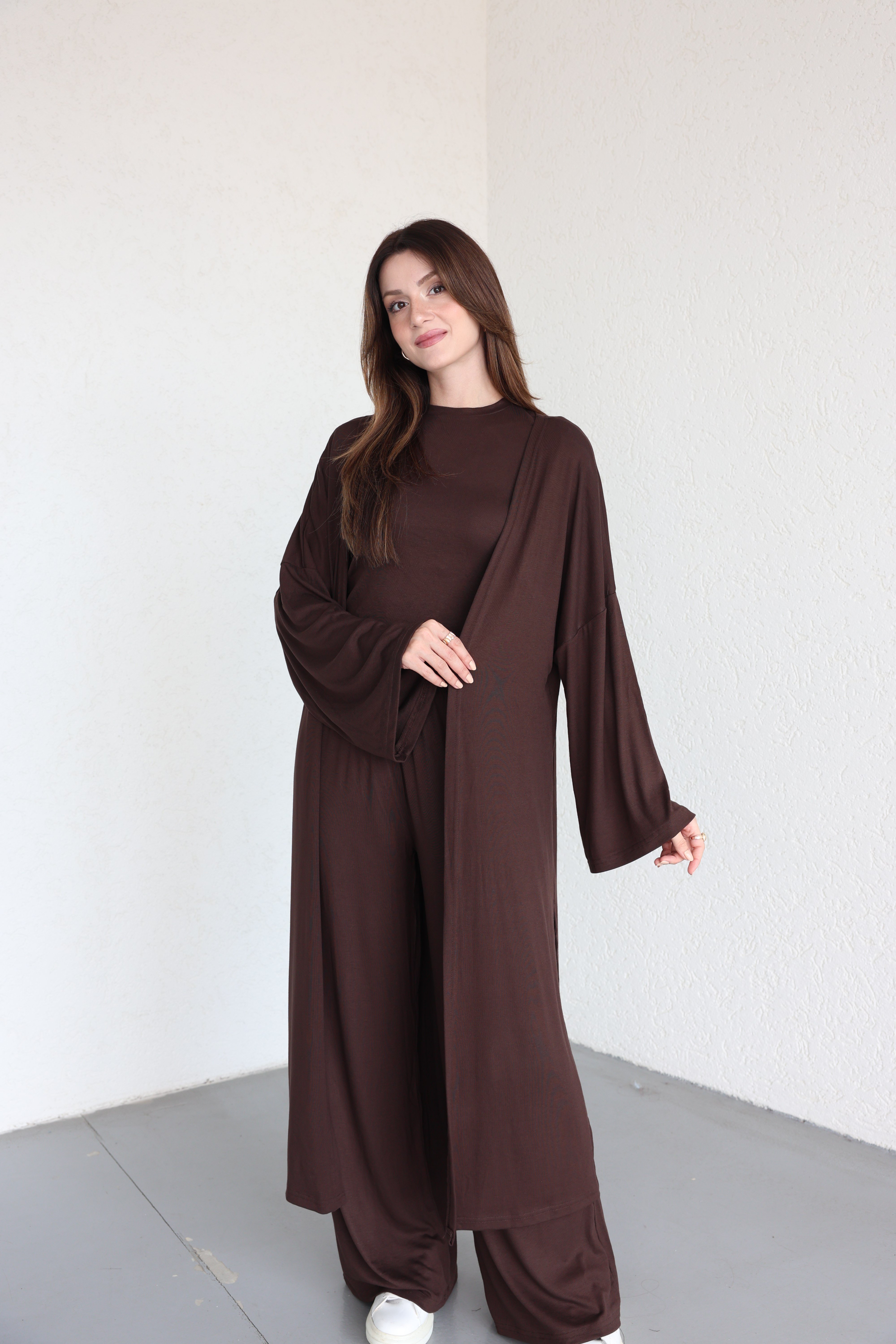 Pantolon TakımKimono 3lü Plazzo Takım
