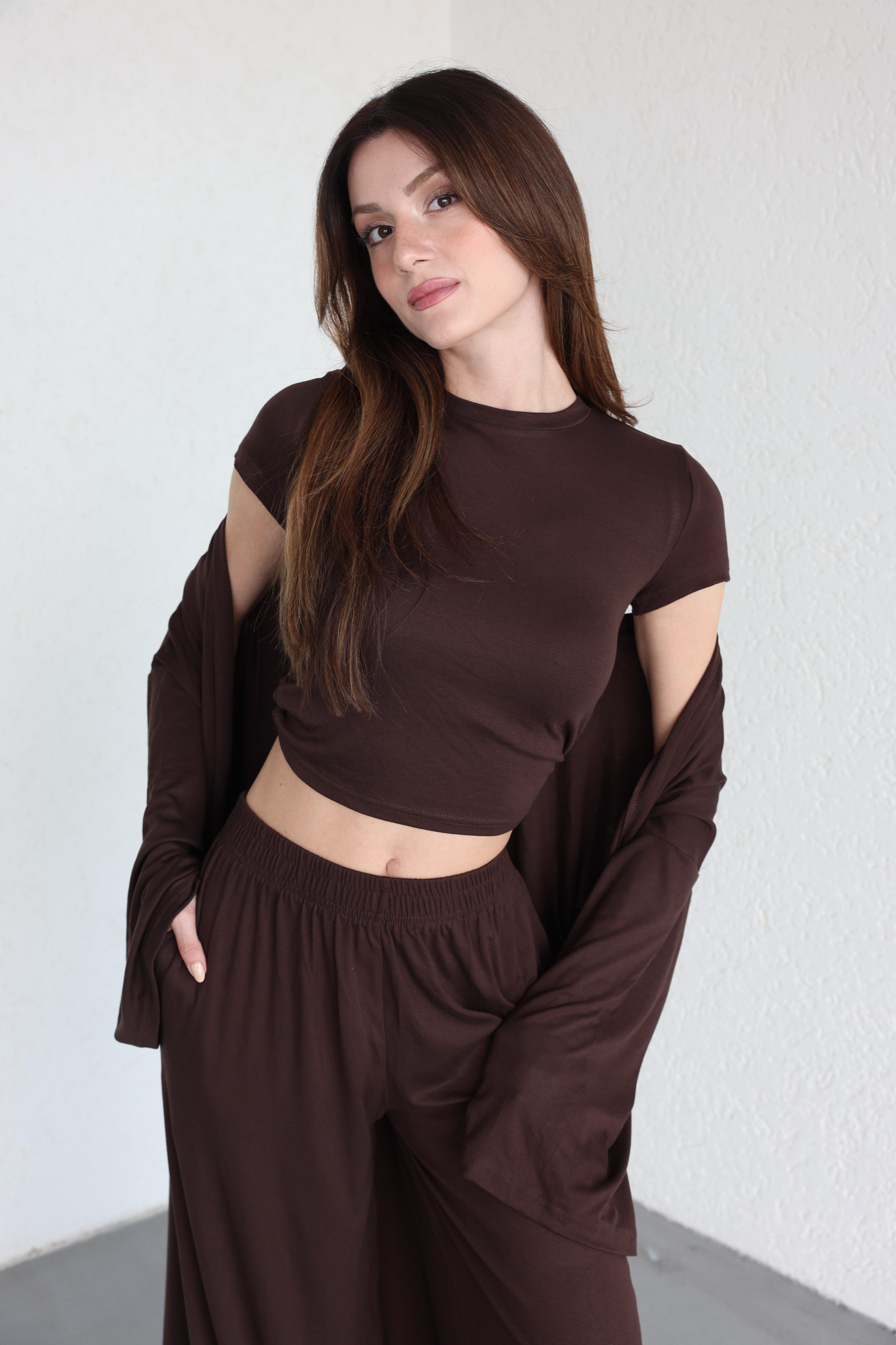Pantolon TakımKimono 3lü Plazzo Takım